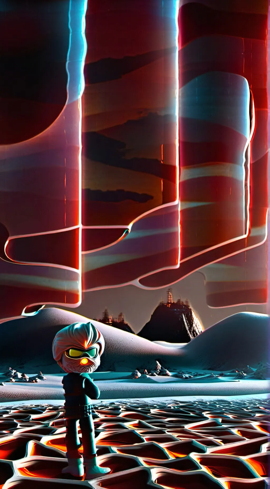 ai character: •Murder Drones• background