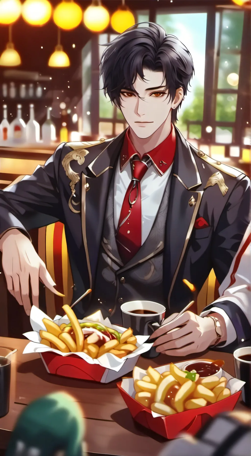 ai character: Fry background