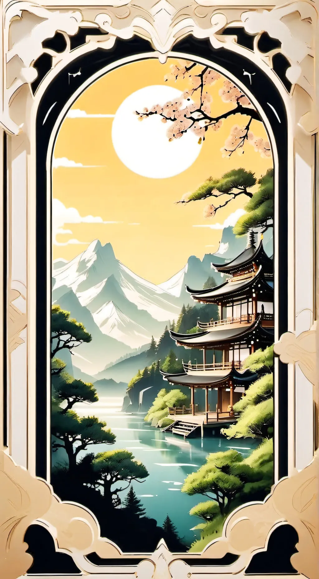 ai character: Wedding background