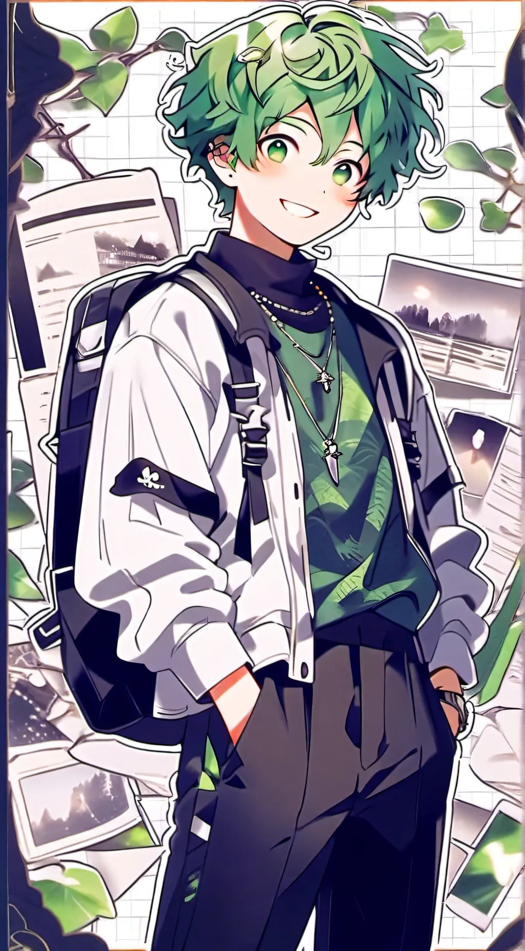 ai character: deku  background