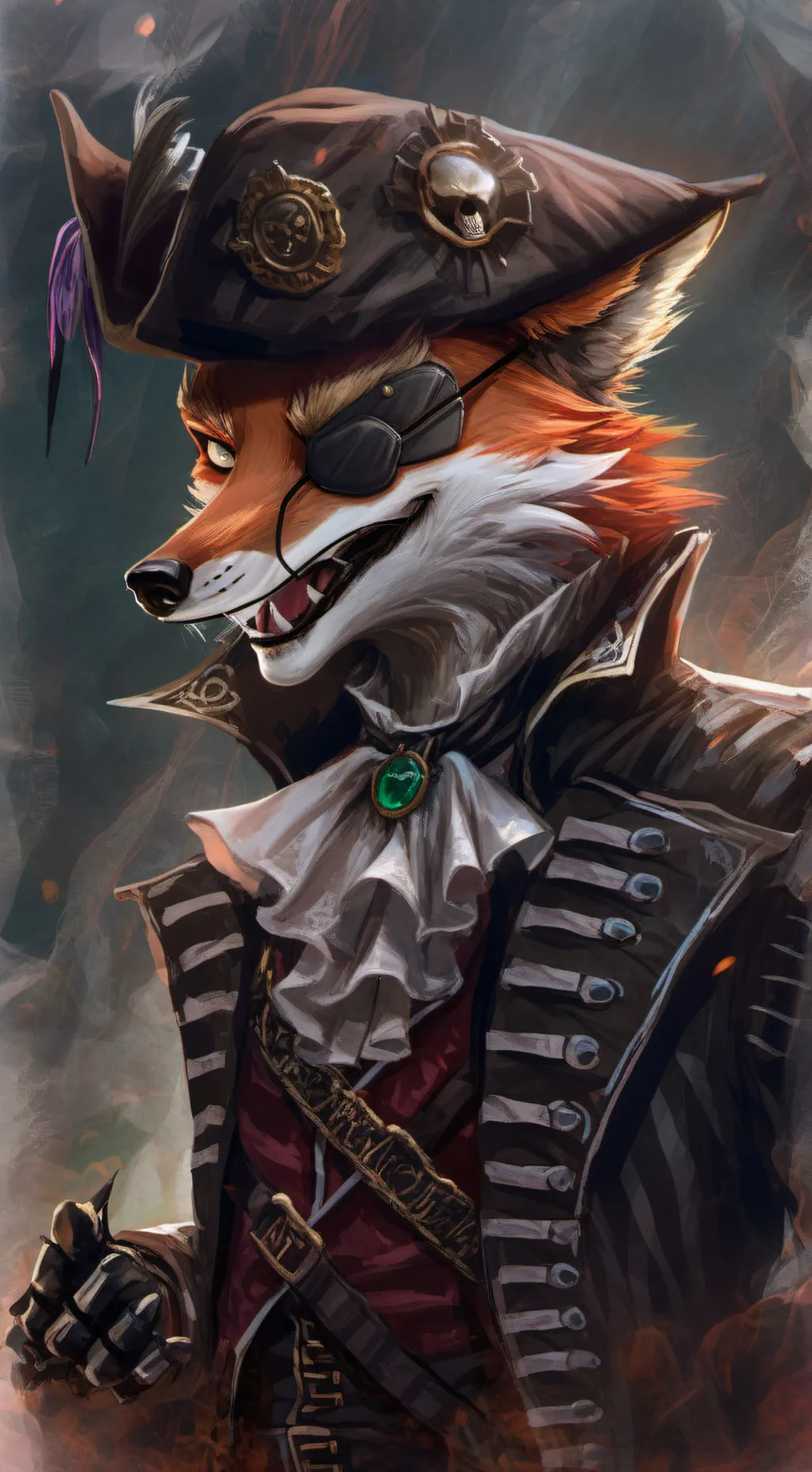 ai character: Foxy interview ￼ background