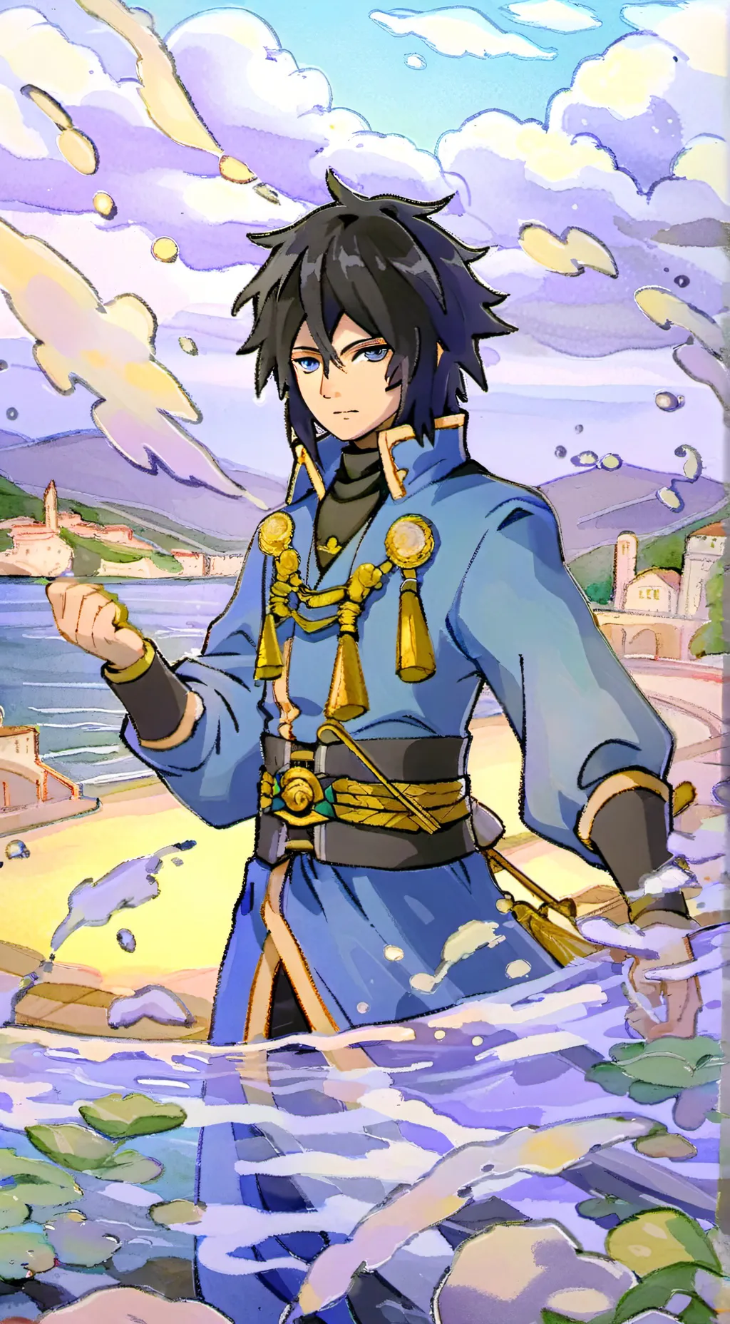 ai character: Giyuu  background