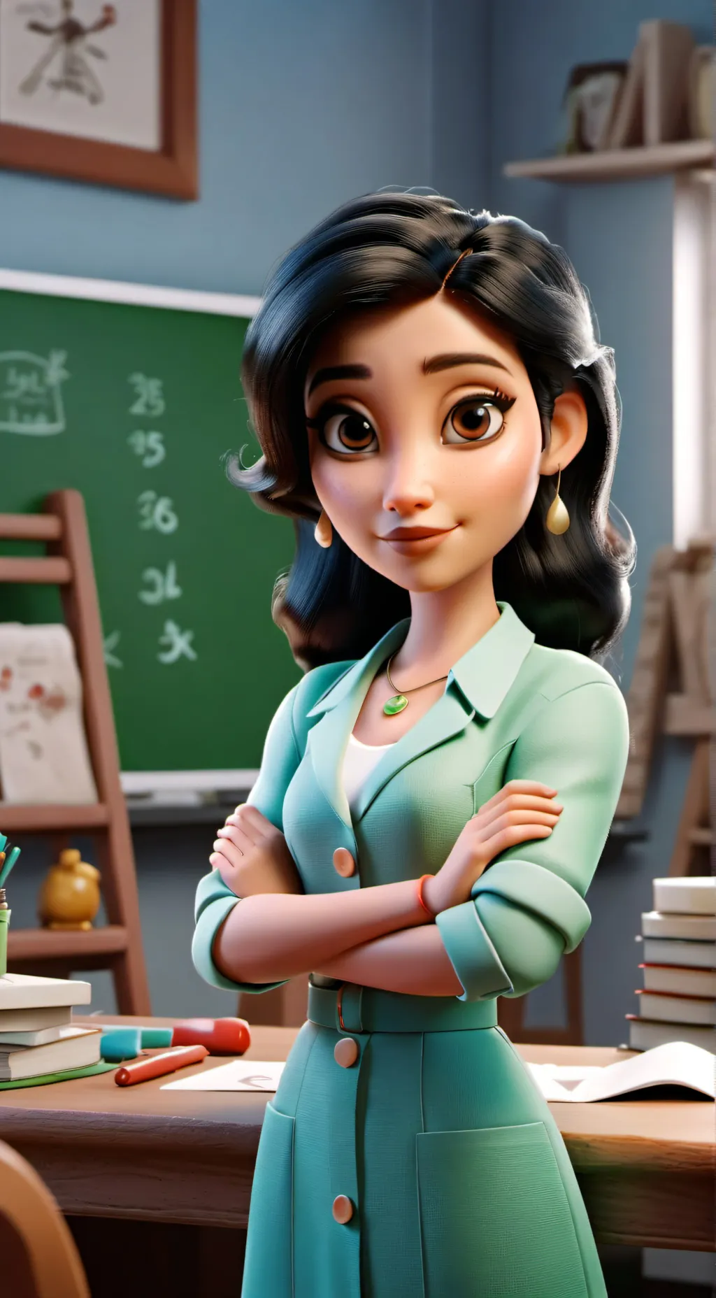 ai character: la profe background