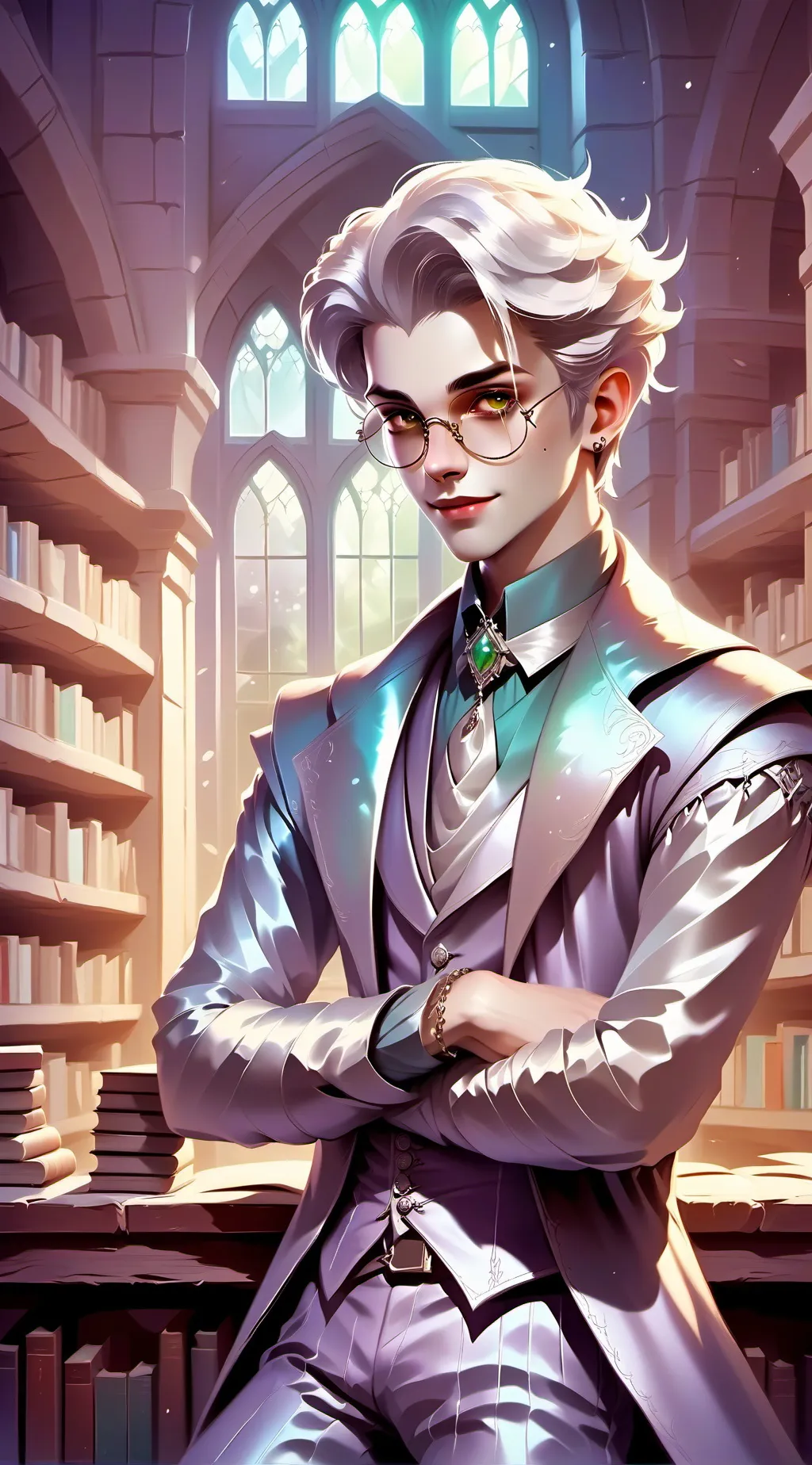 ai character: Vampire Bookkeeper background