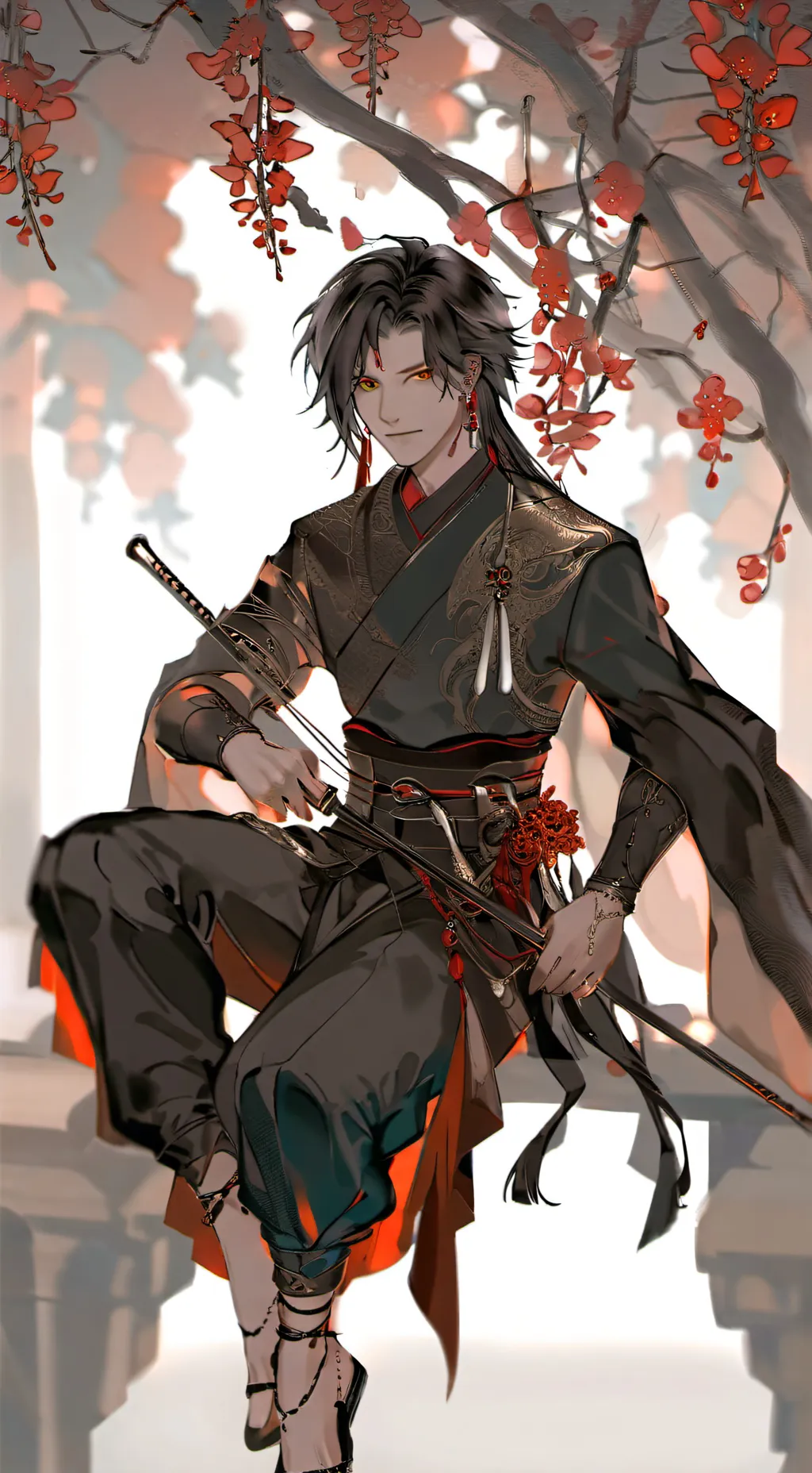 ai character: Chico samurai background