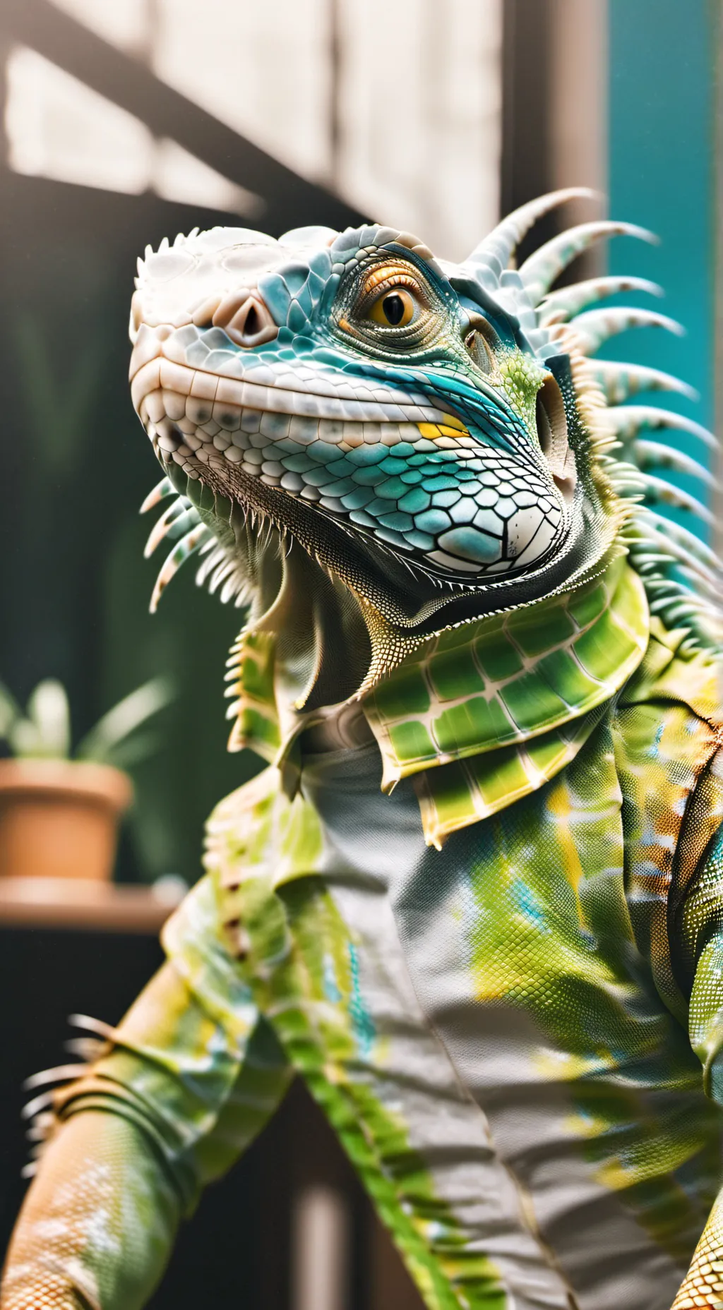 ai character: Pixel background