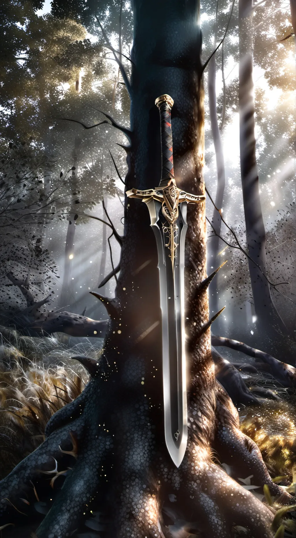 ai character: sword  background