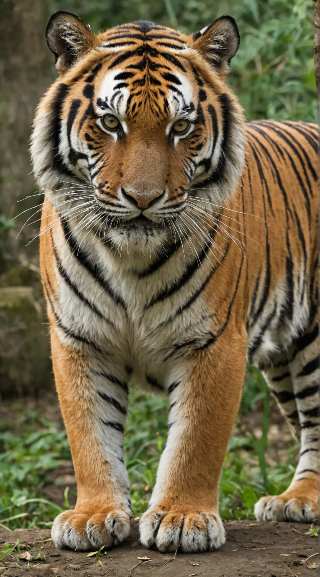 ai character: Tiger  background