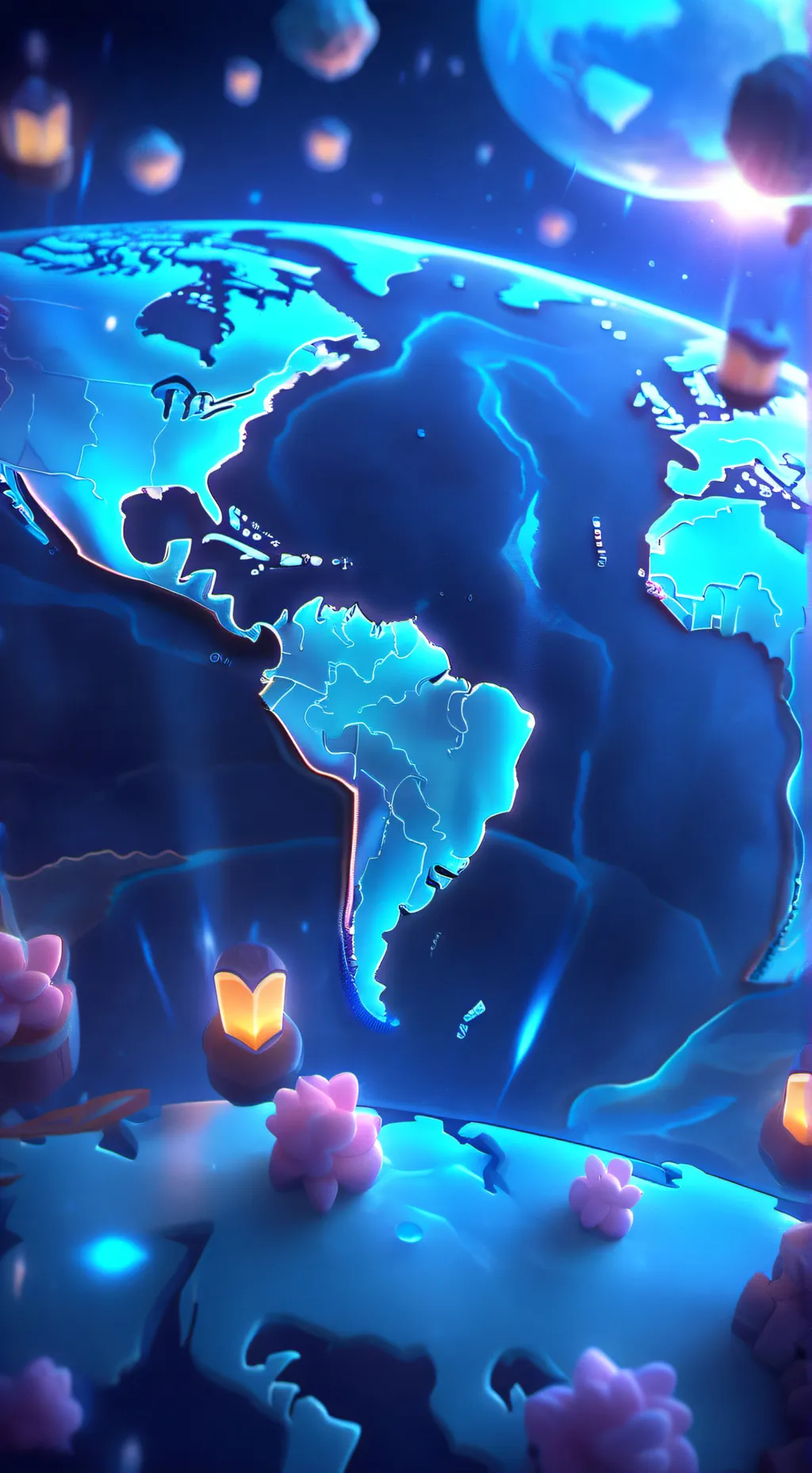 ai character: CH ♡ background