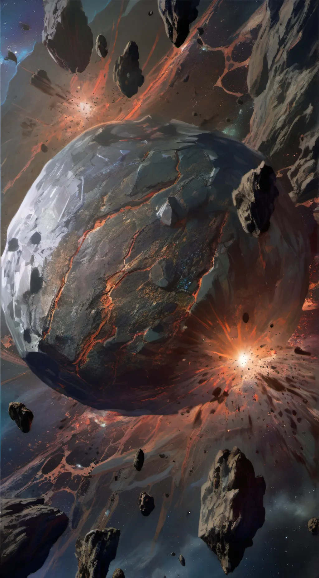 ai character: FPE in space  background