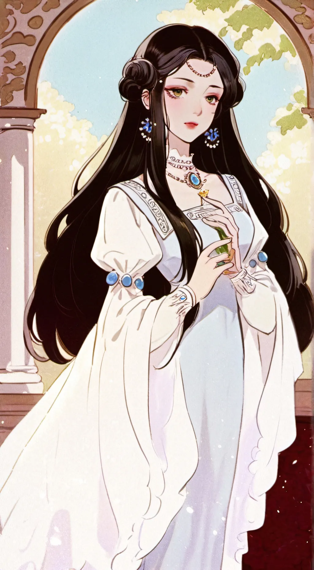 ai character: Шафран background