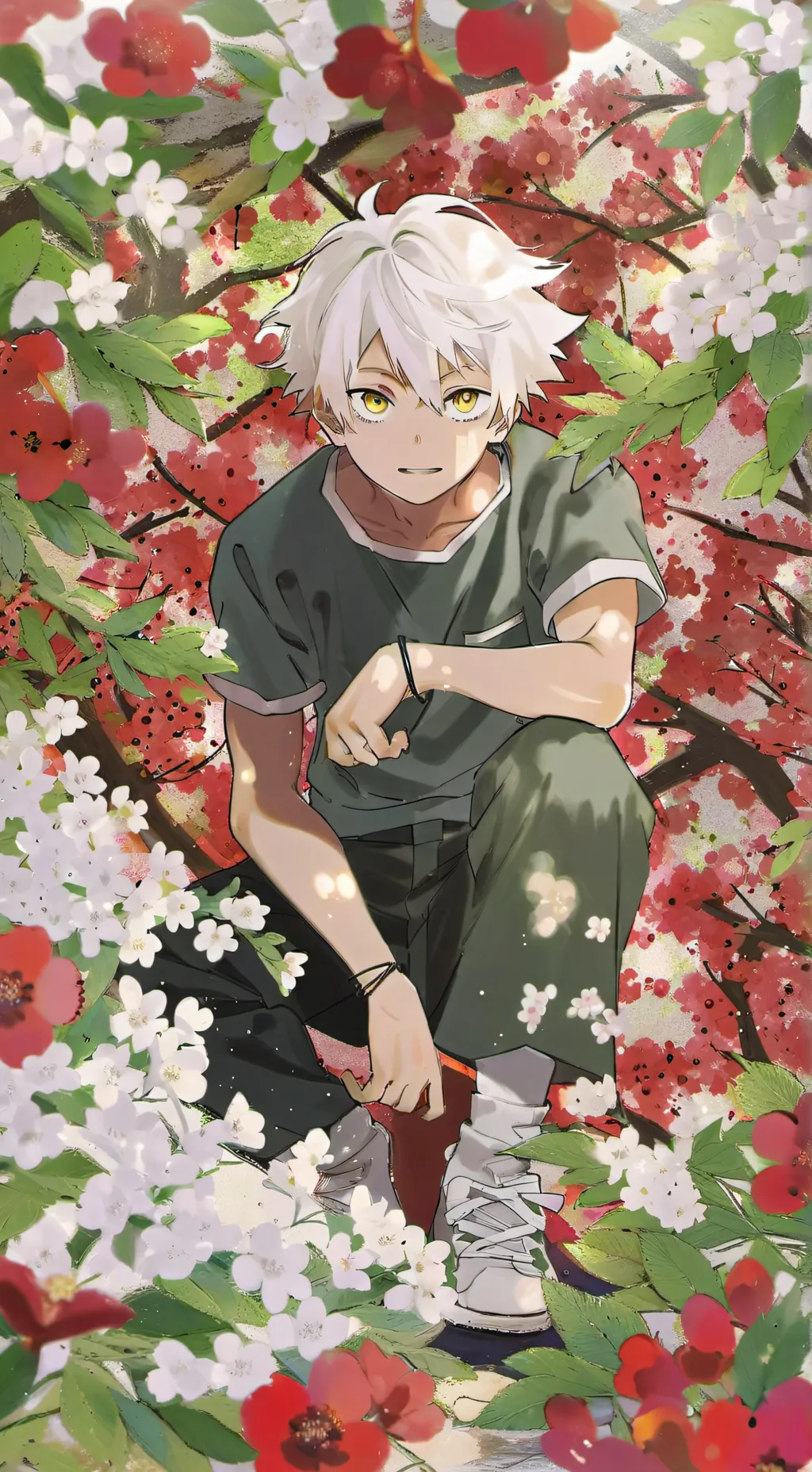 ai character: Katsuki Bakugo background