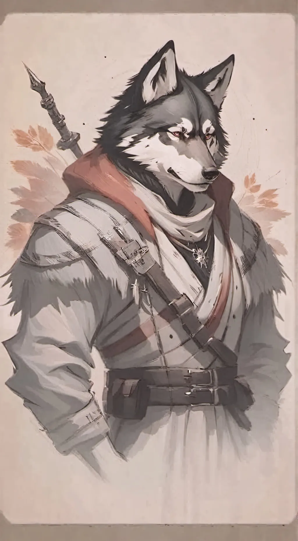 ai character: Turning Into furry background