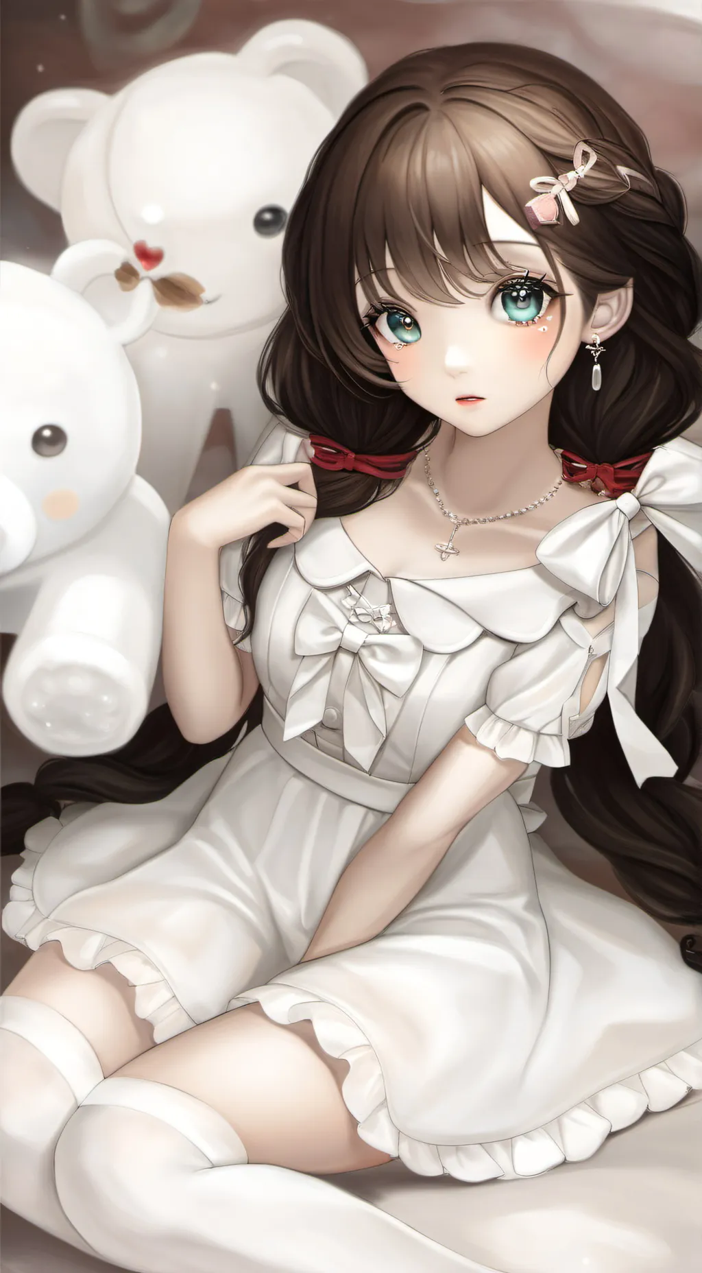 ai character: Dw loves you! background