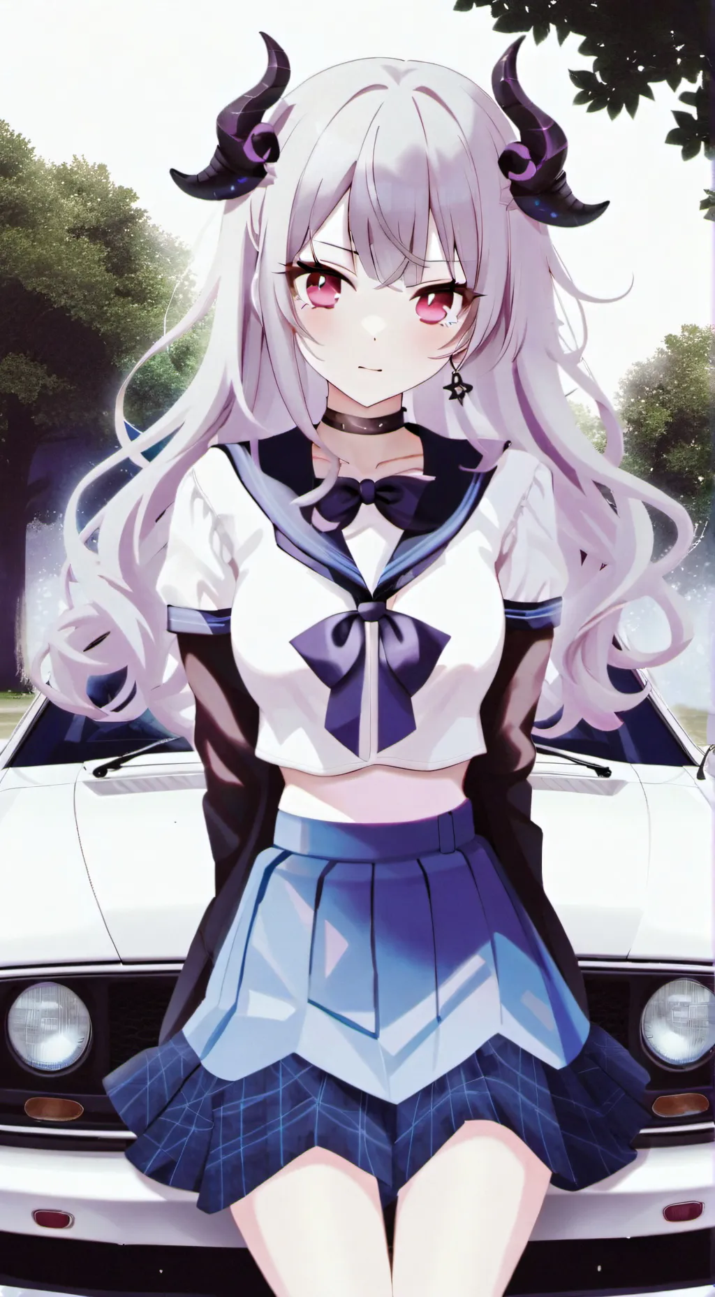 ai character: Silver background