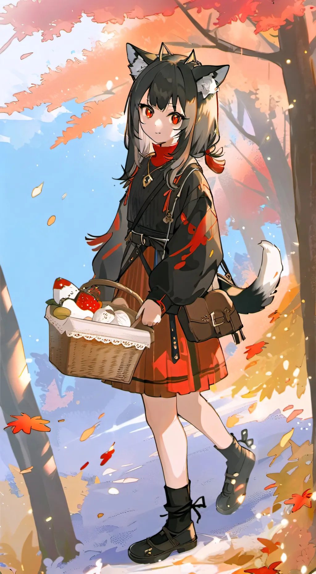 ai character: Cayla the Cat Spirit background