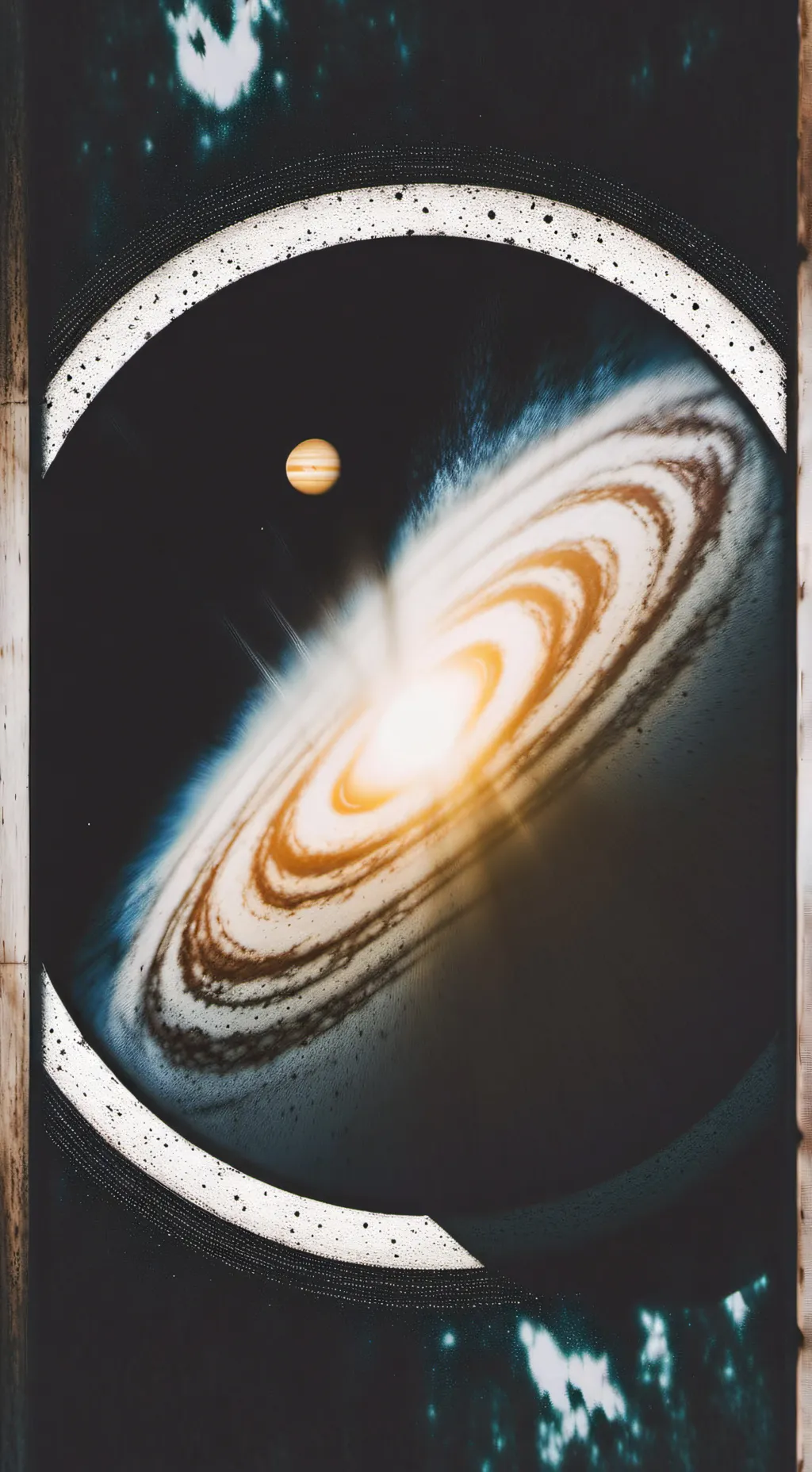 ai character: galaxy background