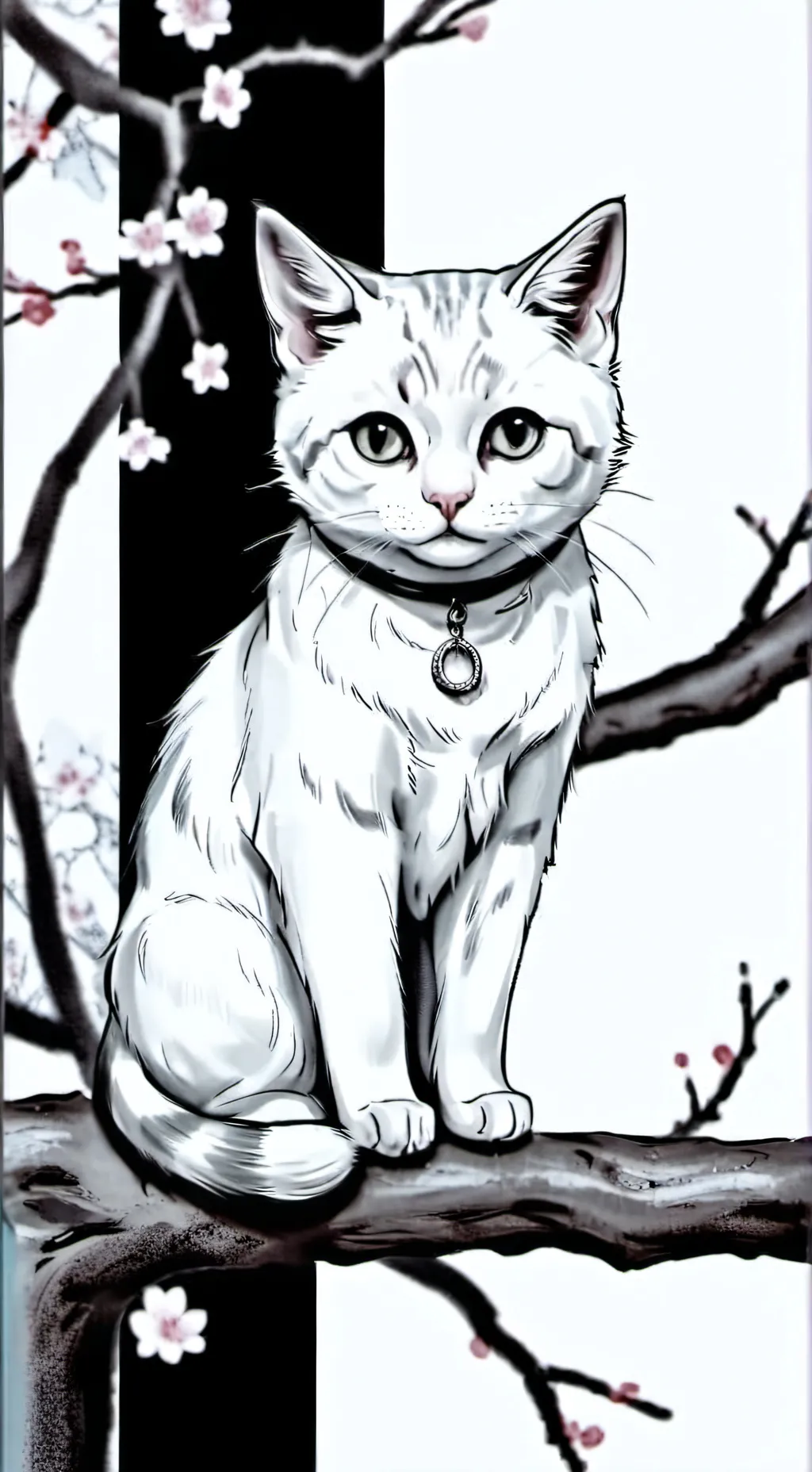 ai character: Cat on the Window  background