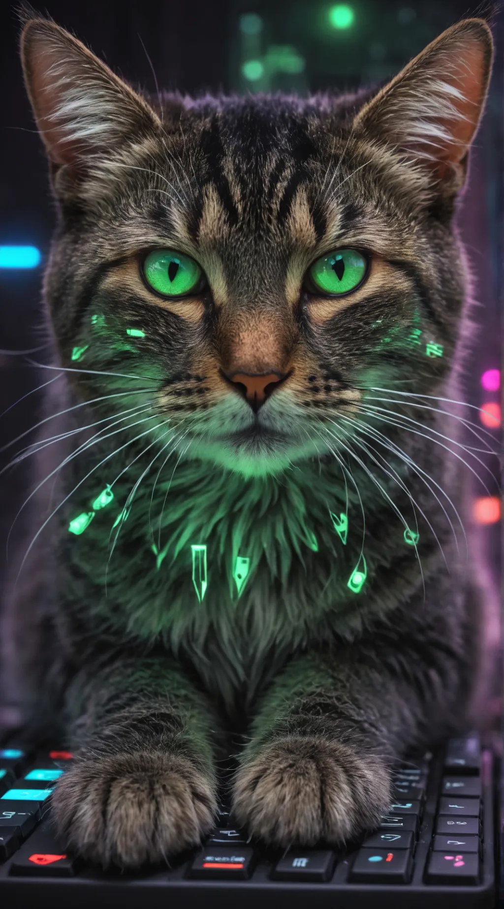 ai character: gatito bebe background