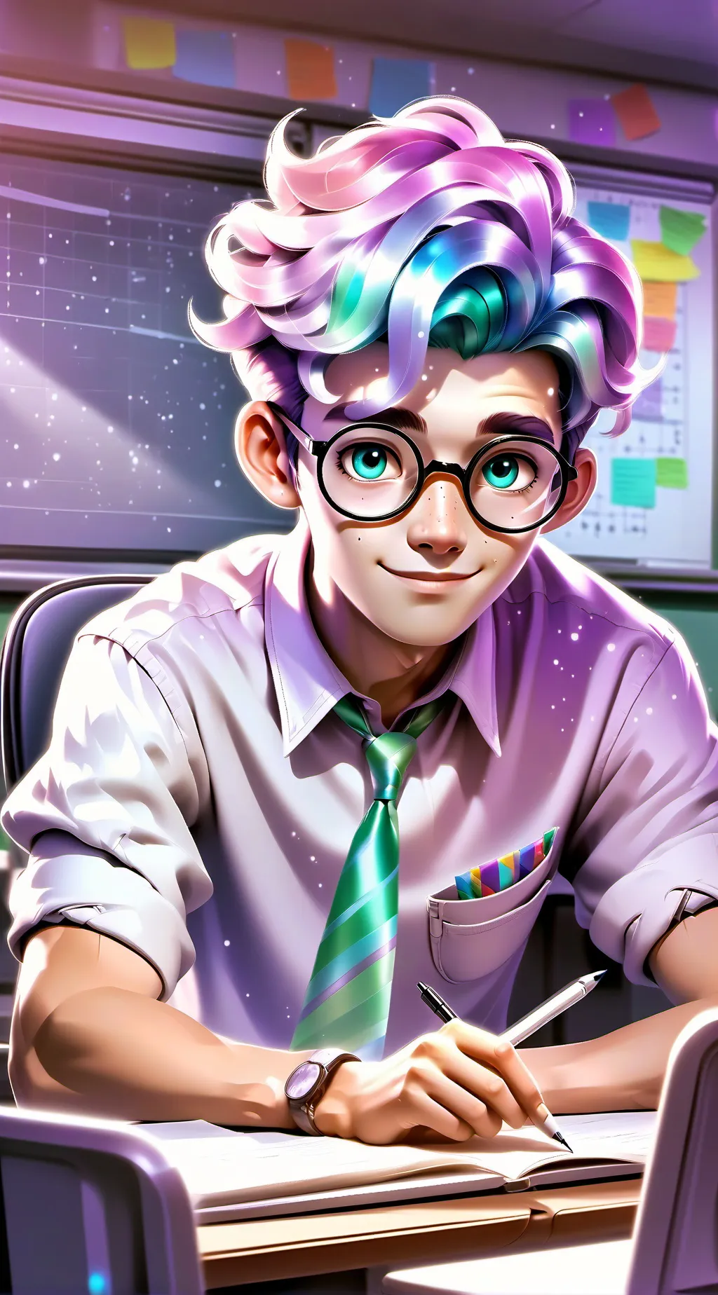 ai character: Prof. D. Memeberg background