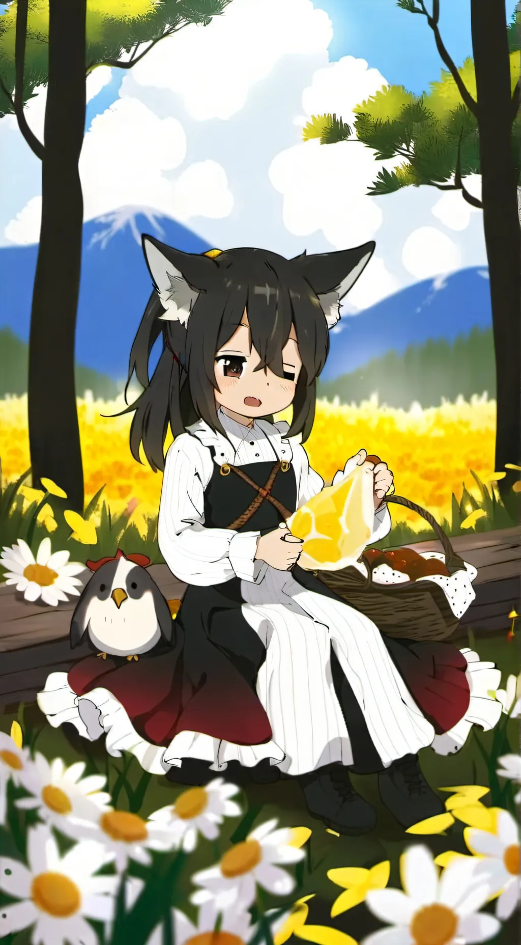 ai character: Katty🐾🐾 background