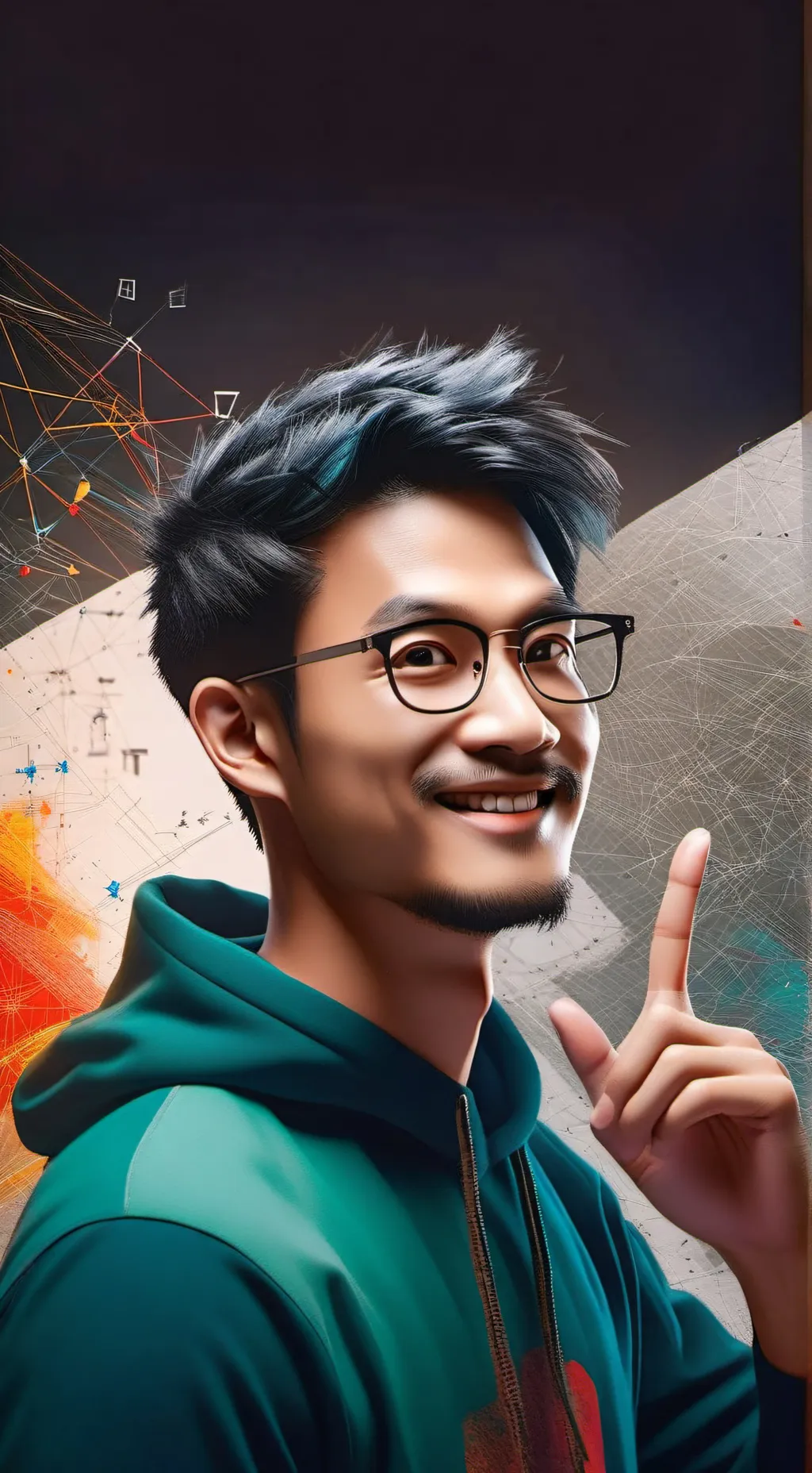 ai character: Prof. Memeus Prime background