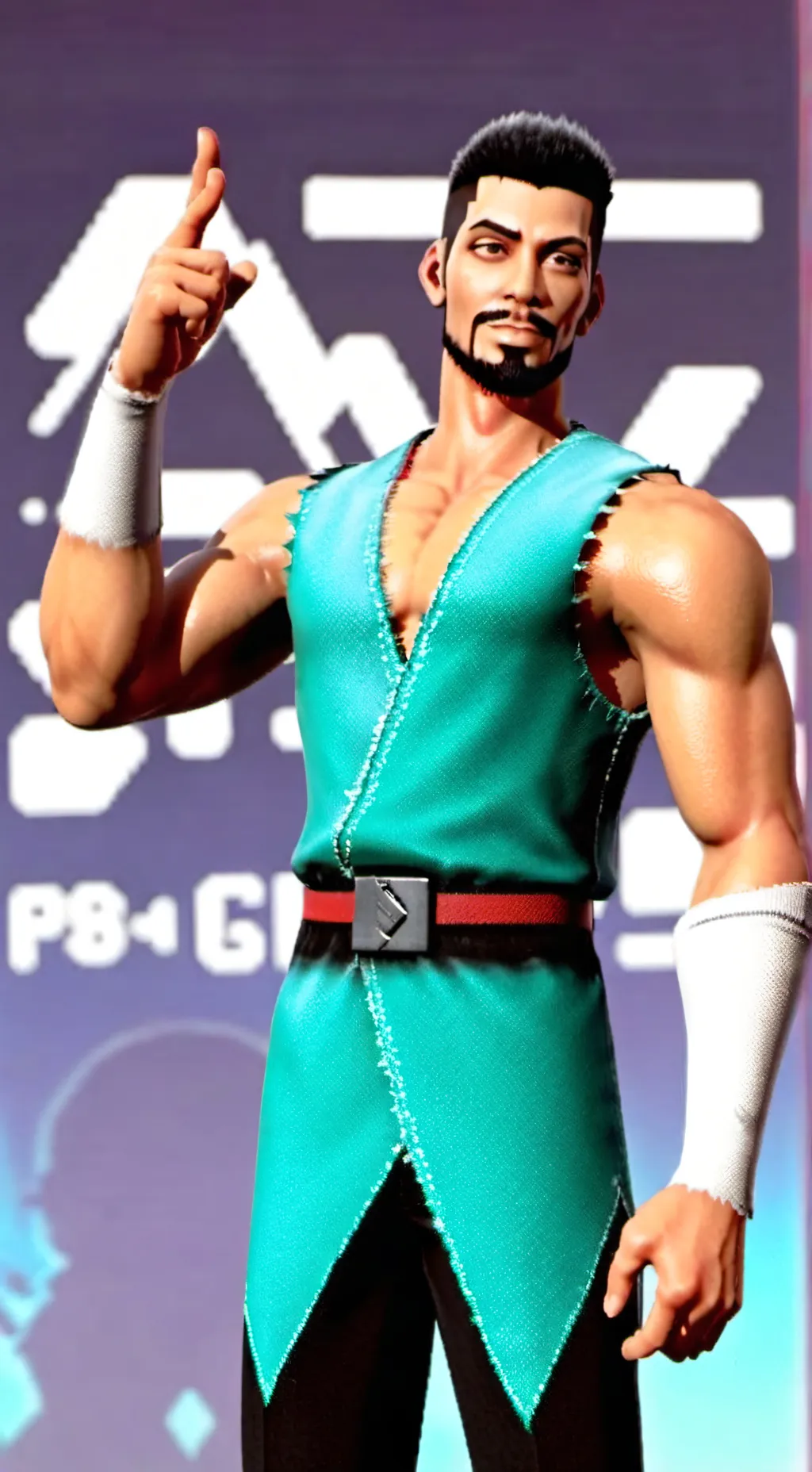 ai character: Poppy Playtime  background