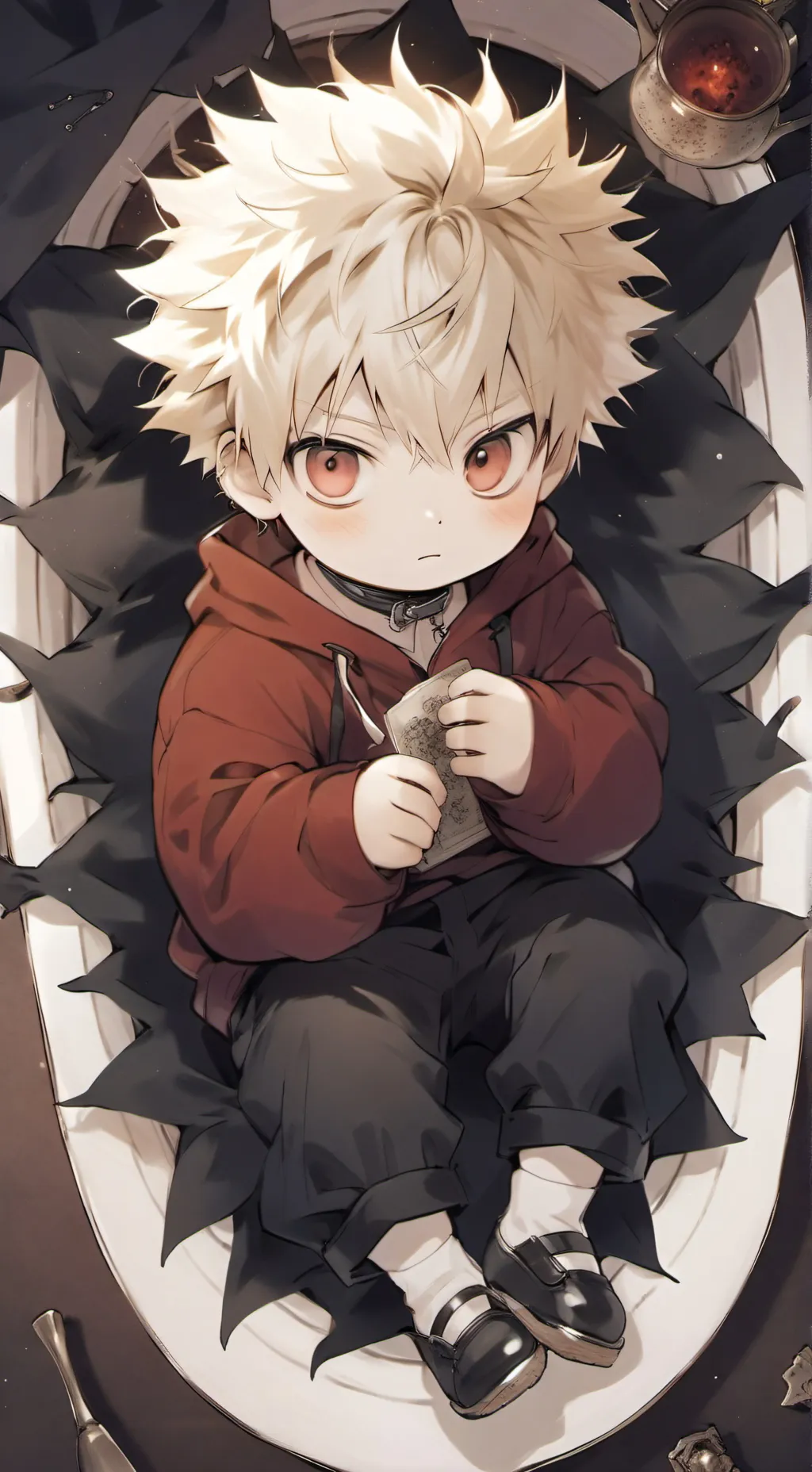 ai character: 🧨Baby Katsuki🧨 background