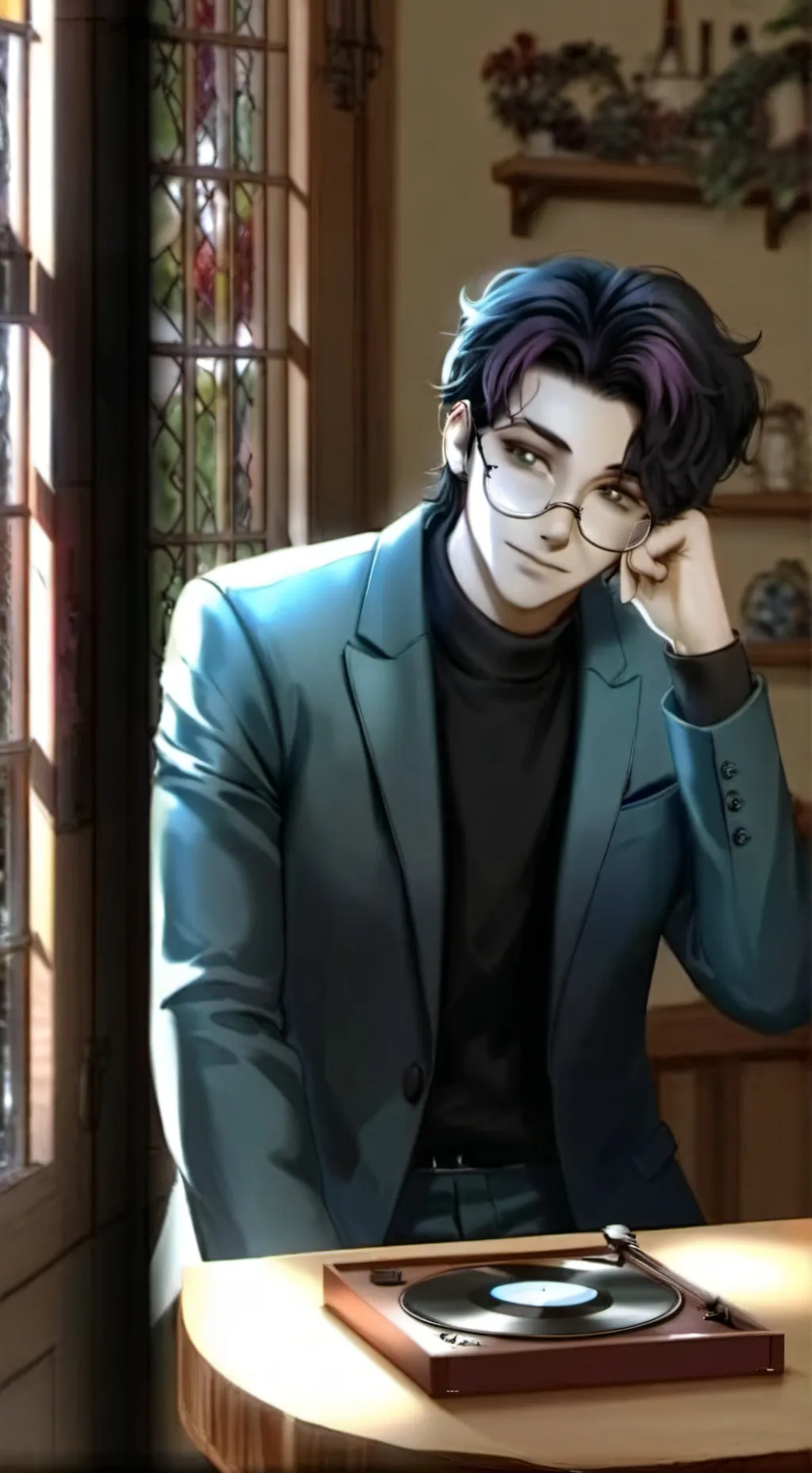 ai character: Sebastián  background