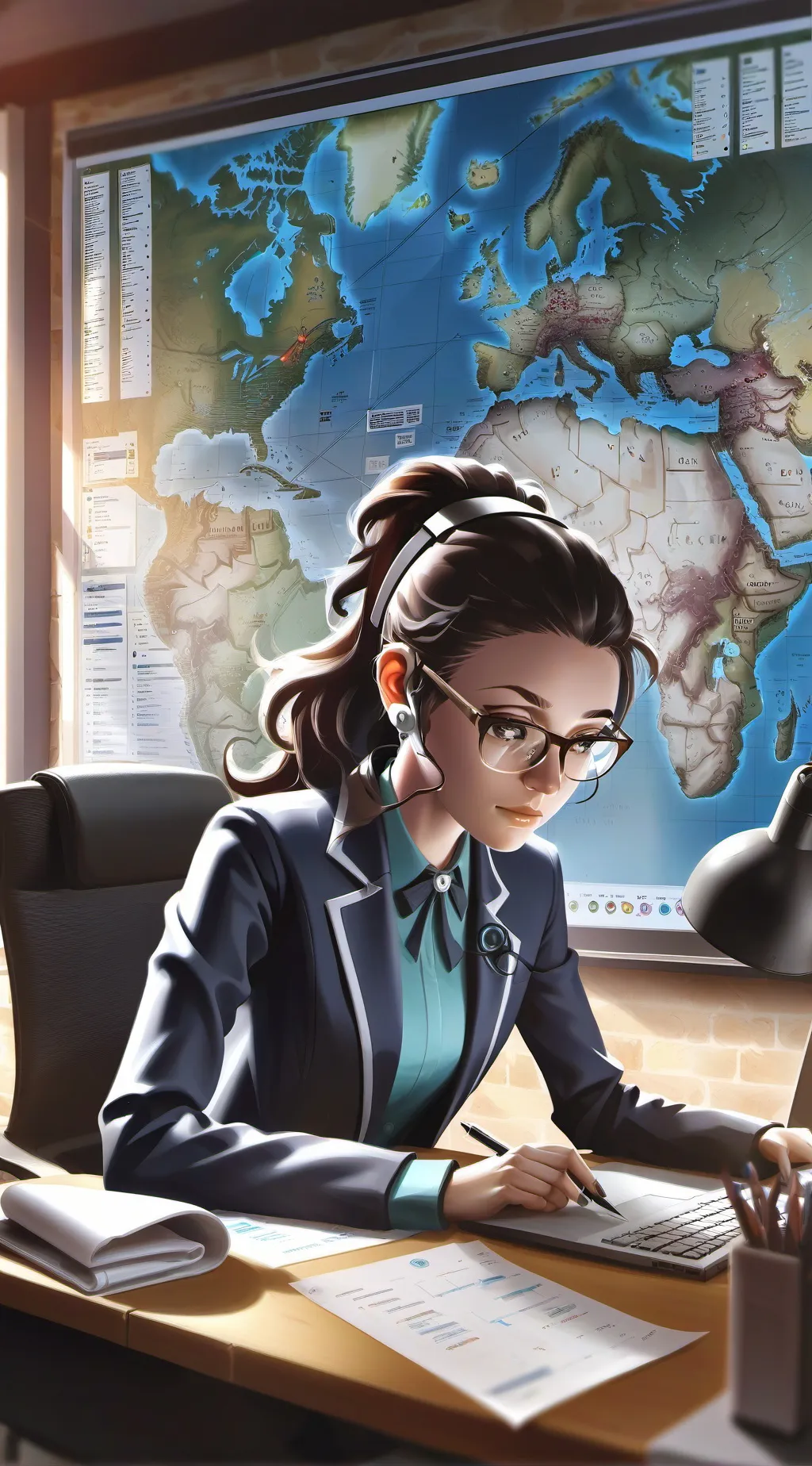 ai character: Tech Tycoon's Rise background