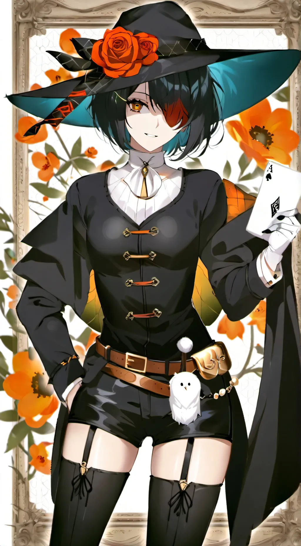 ai character: Kiri-Crimson Honey background