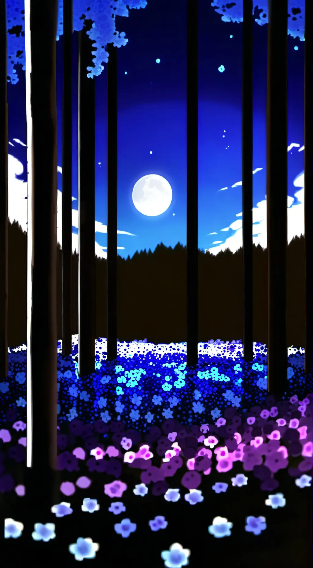 ai character: Moonflower!  background