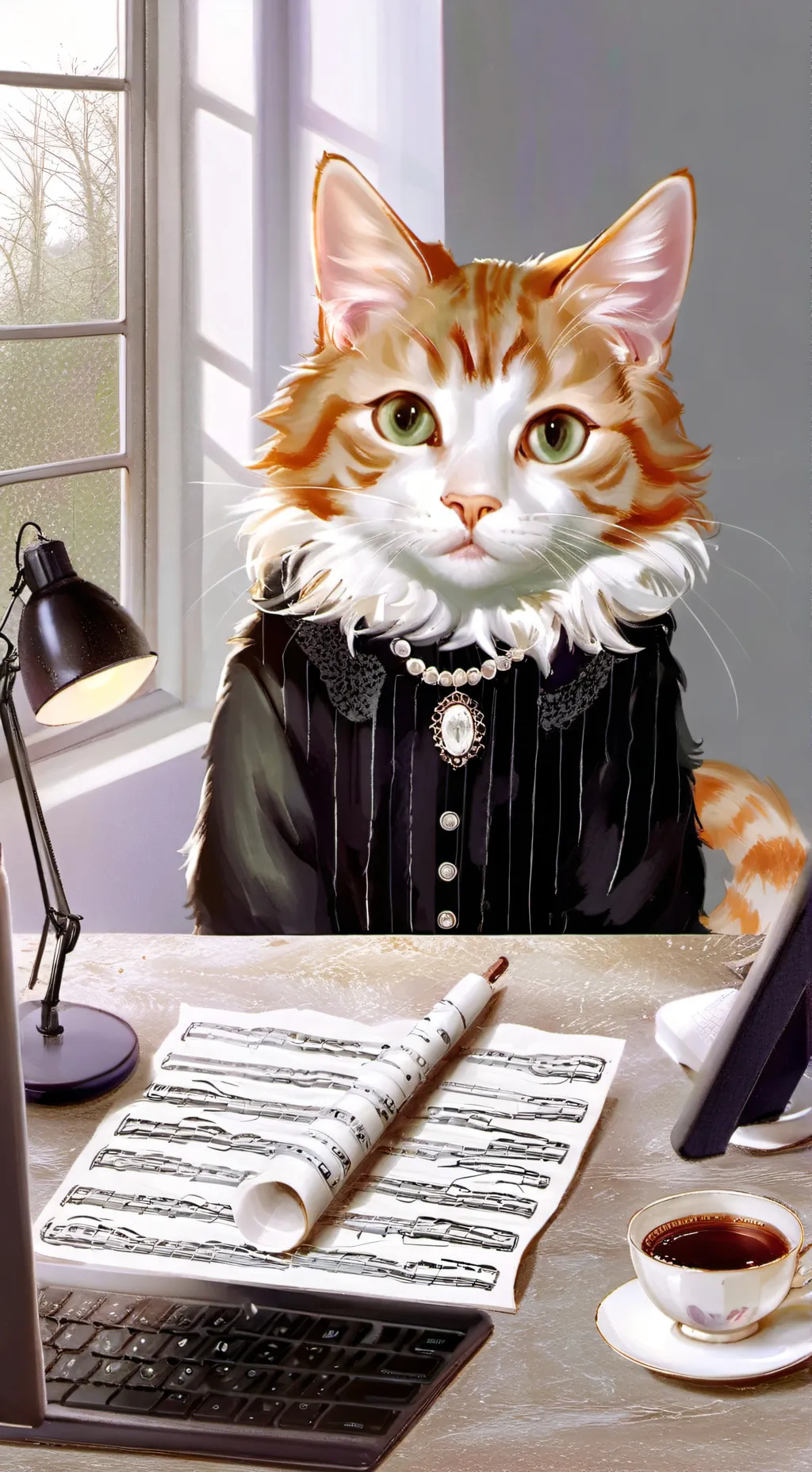 ai character: Webster background