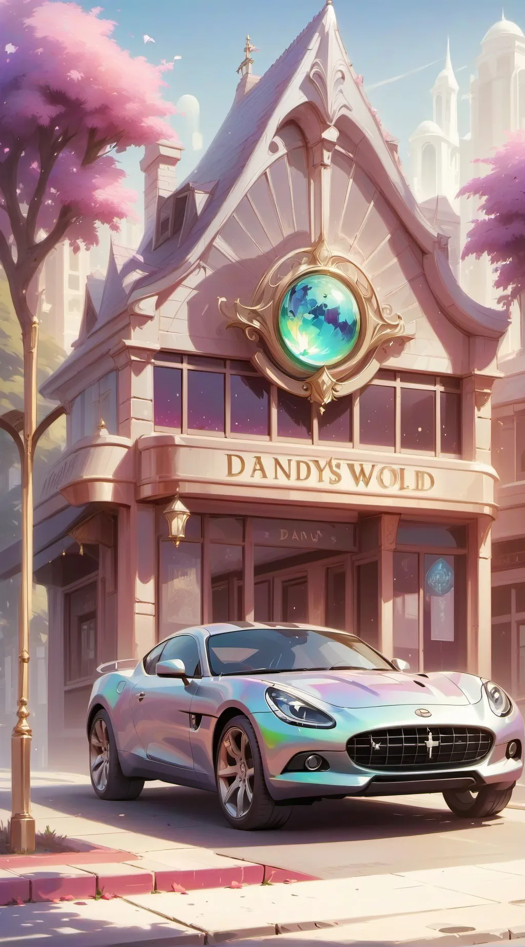 ai character: Dandyworld(kid au) background