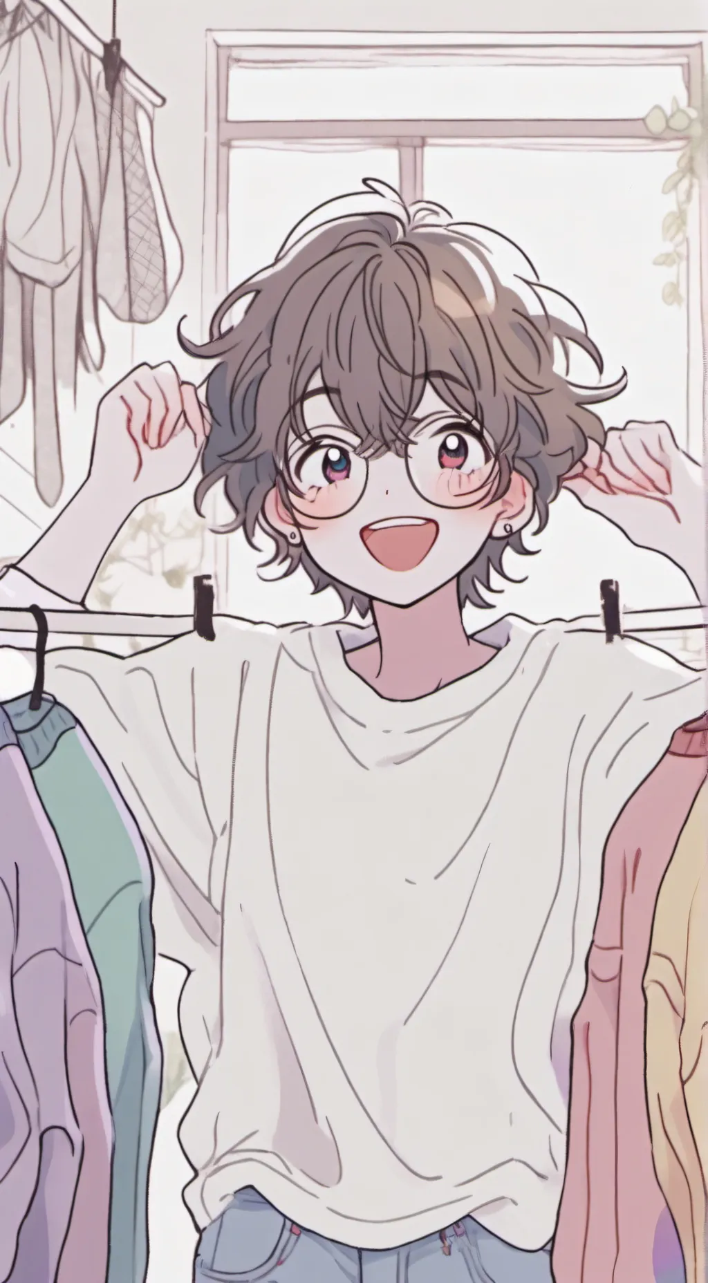 ai character: Laundry Disaster background