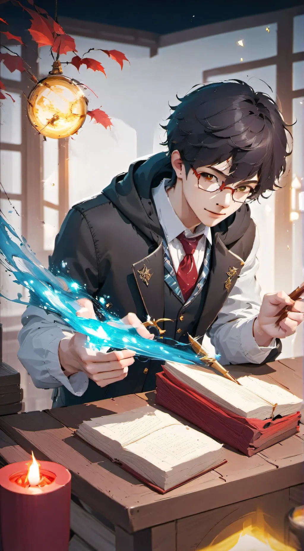 ai character: magic high school background