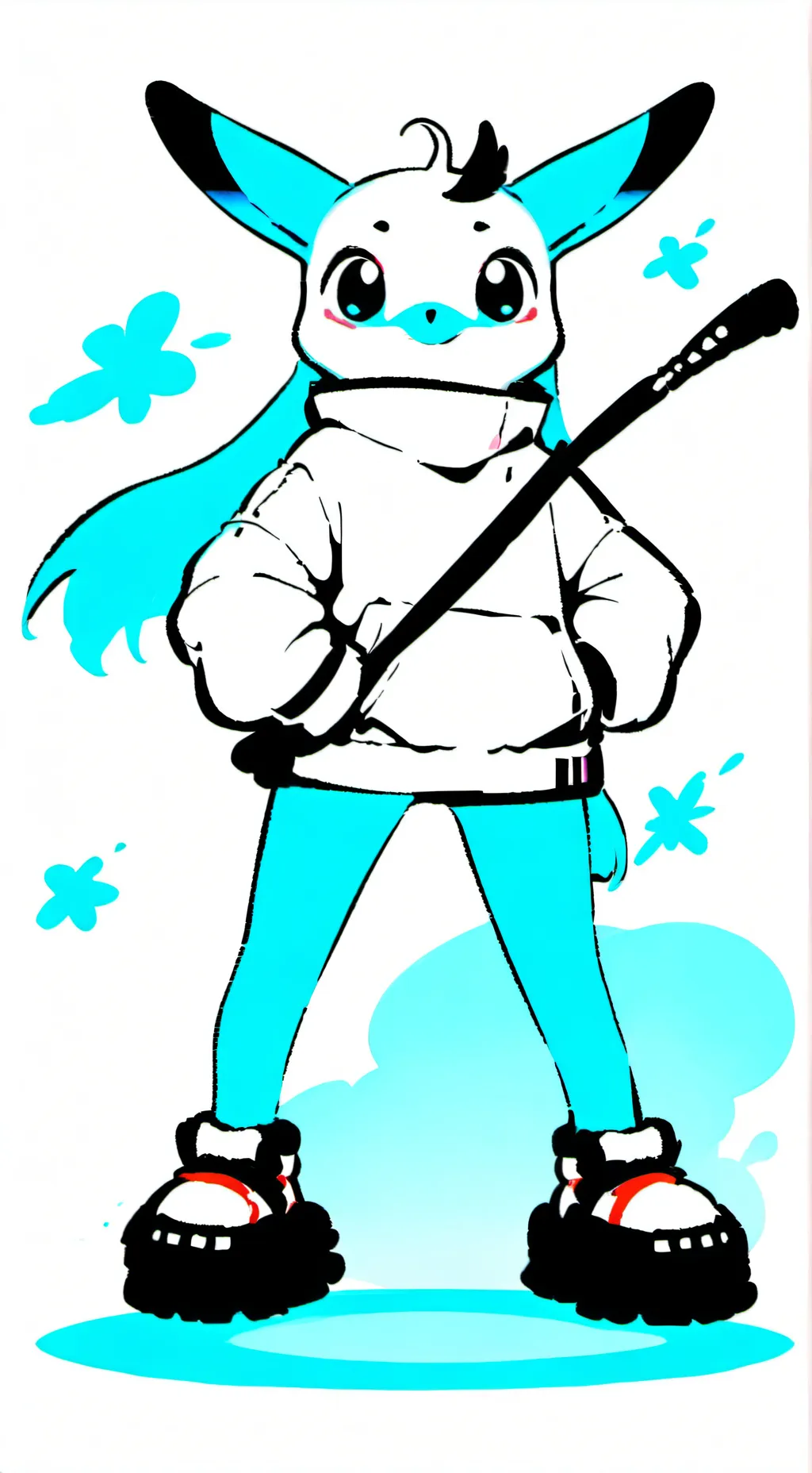 ai character: solar says goodbye background