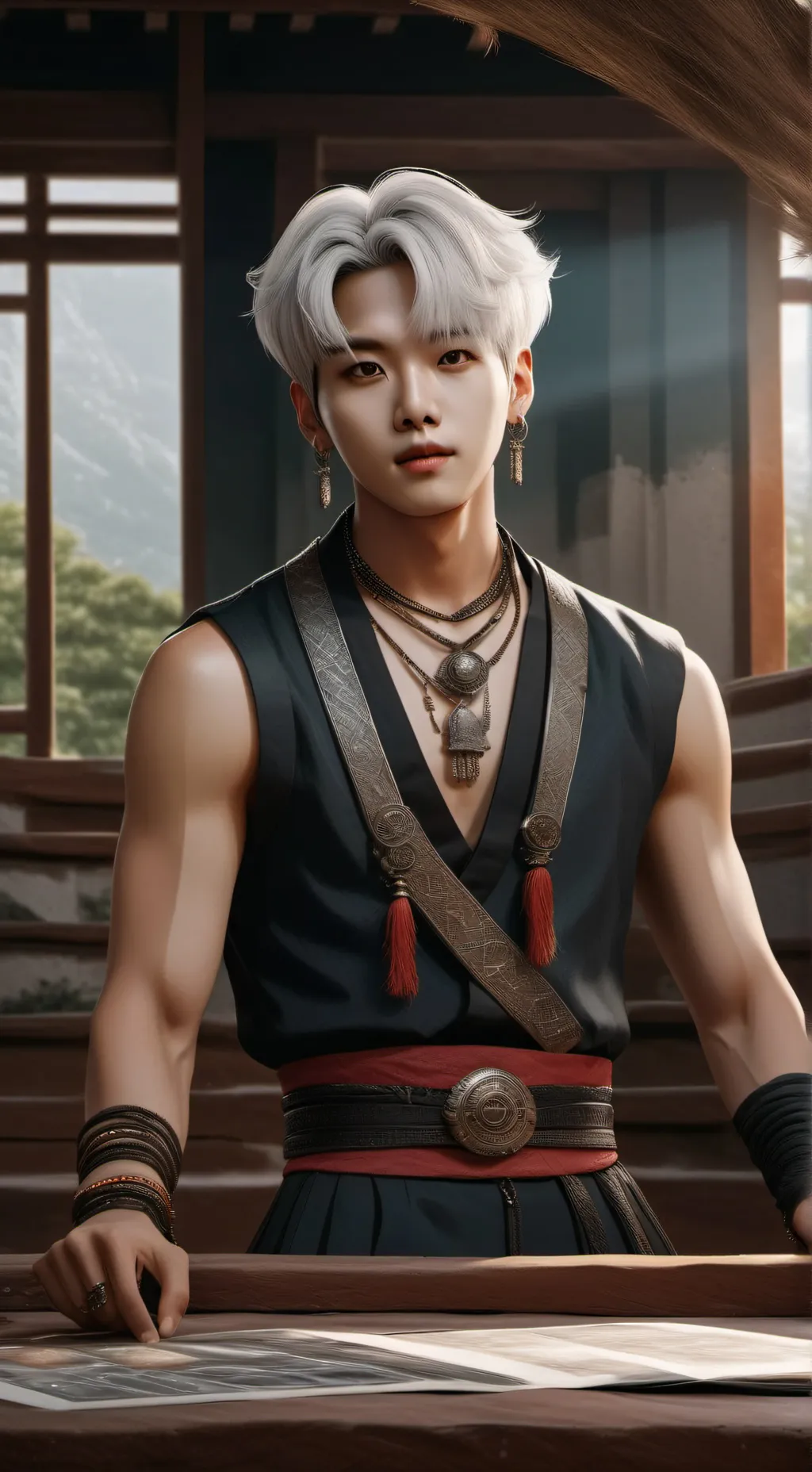 ai character: j-hope  background