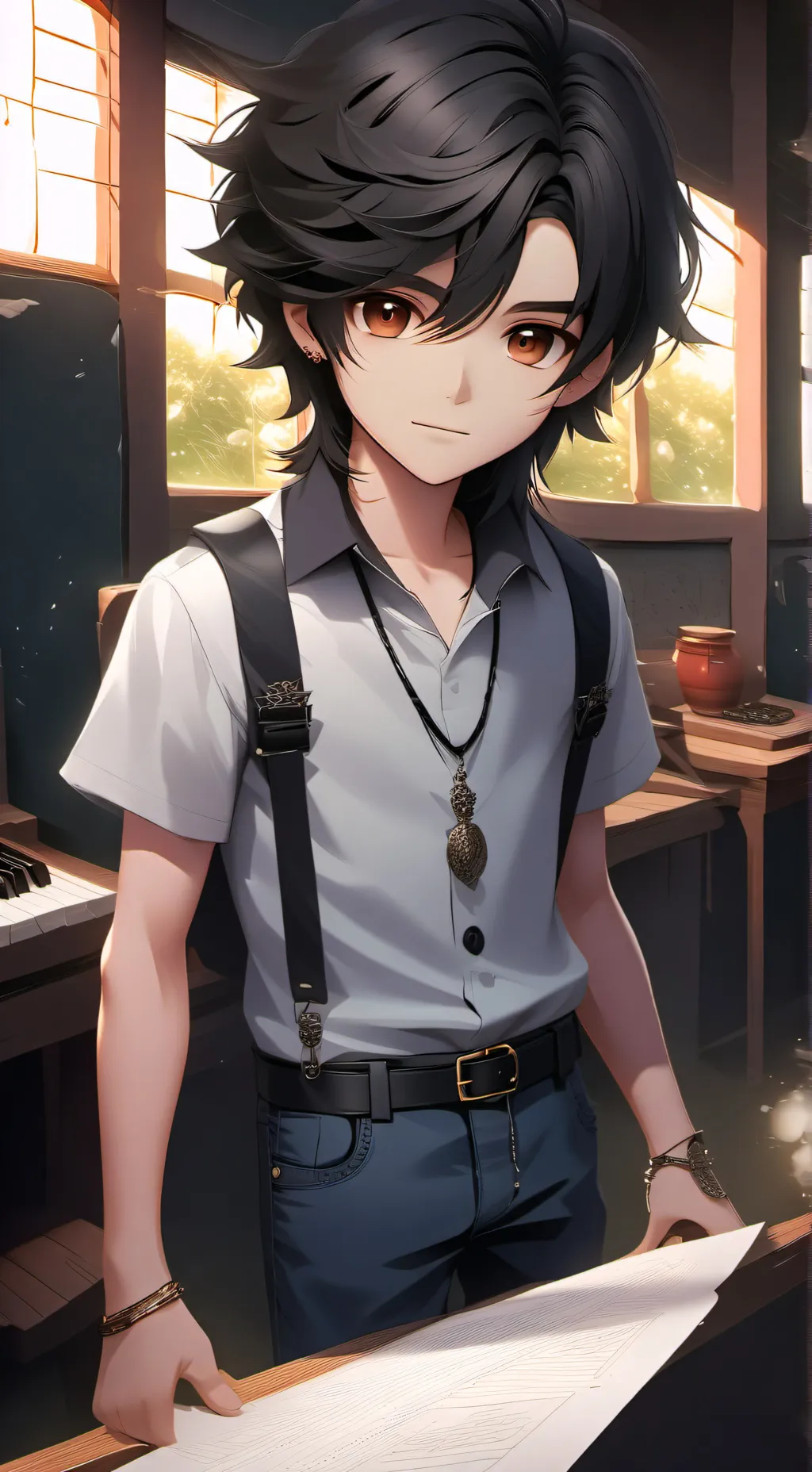 ai character: Martin  background