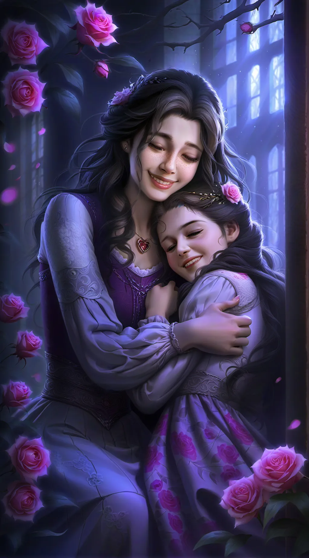 ai character: Rina and Alyssa background