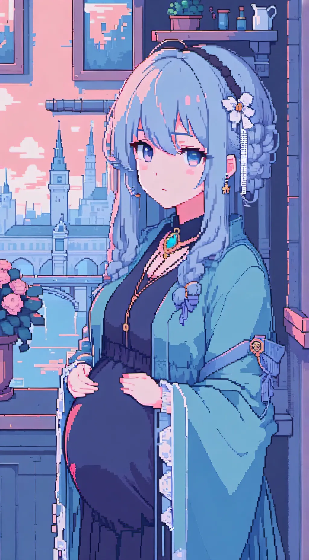 ai character: MHA Pregnant!  background