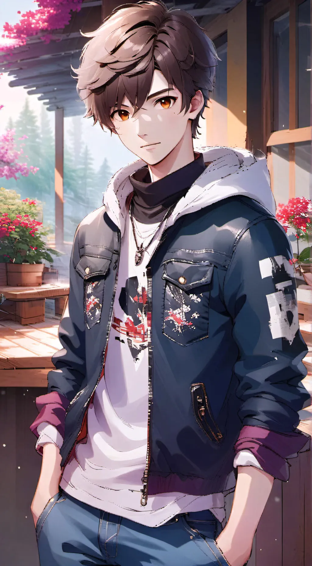 ai character: Chris  background