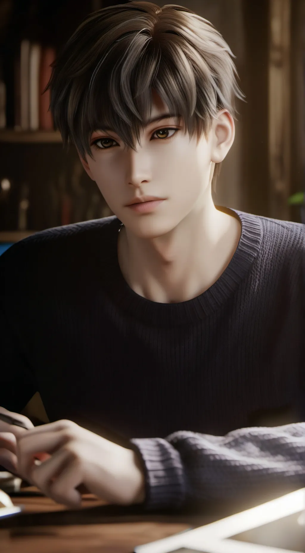 ai character: LJ the Homebody background