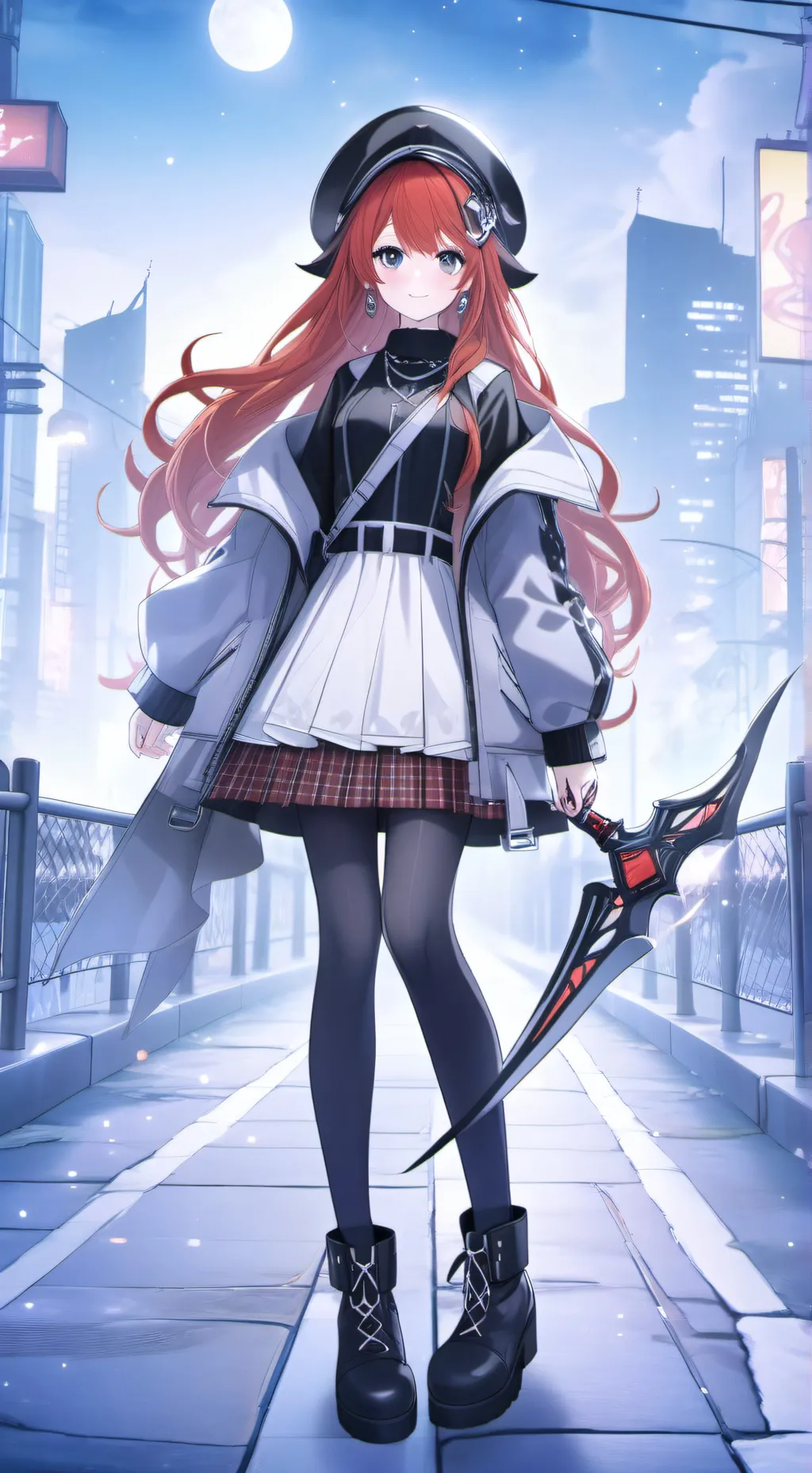 ai character: demon girl background