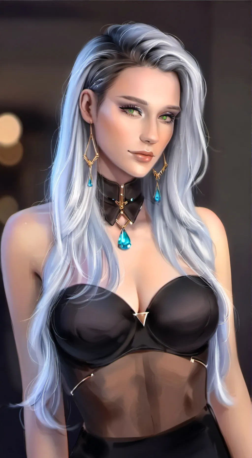 ai character: Hazel -Descendants background