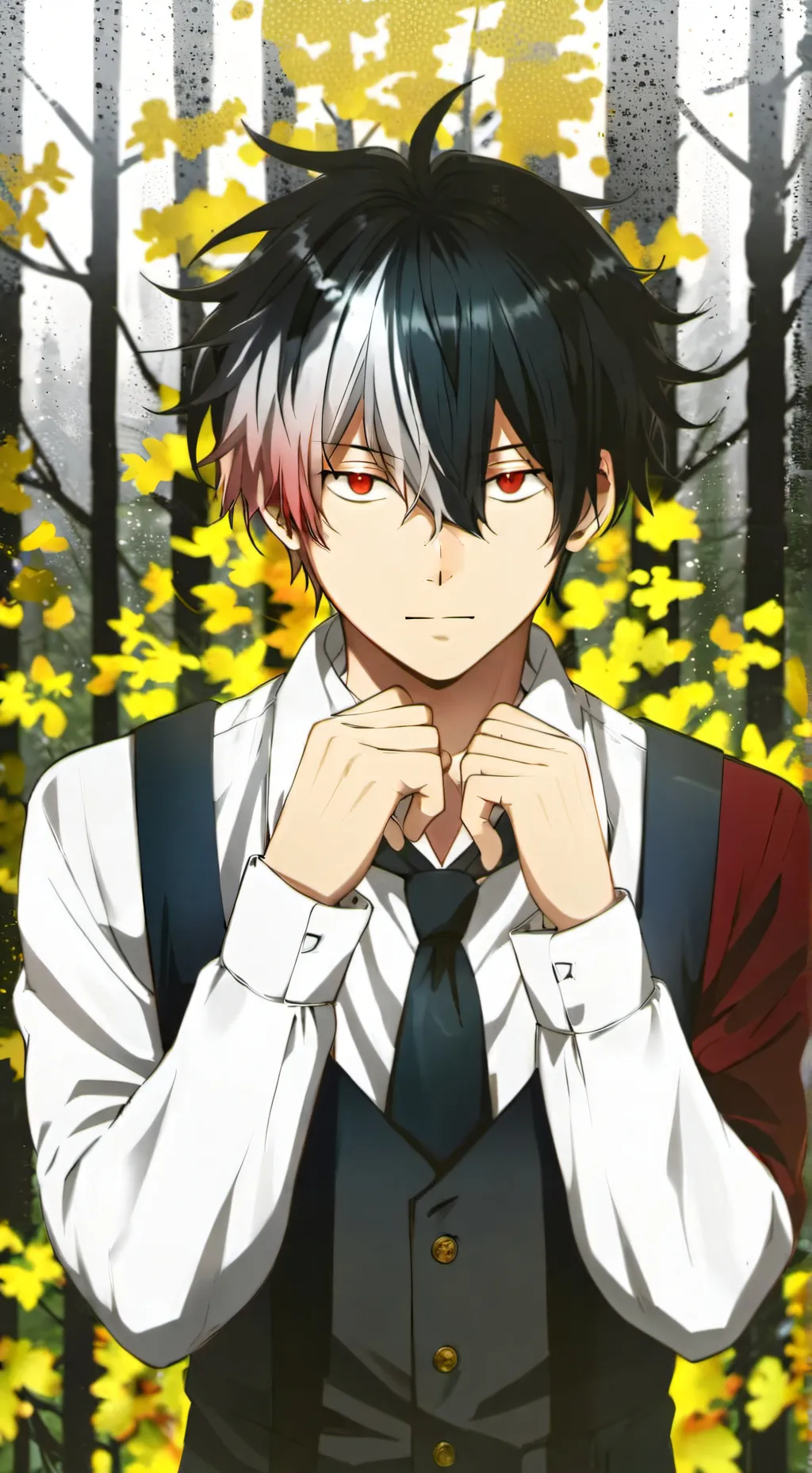 ai character: mha shoto  background