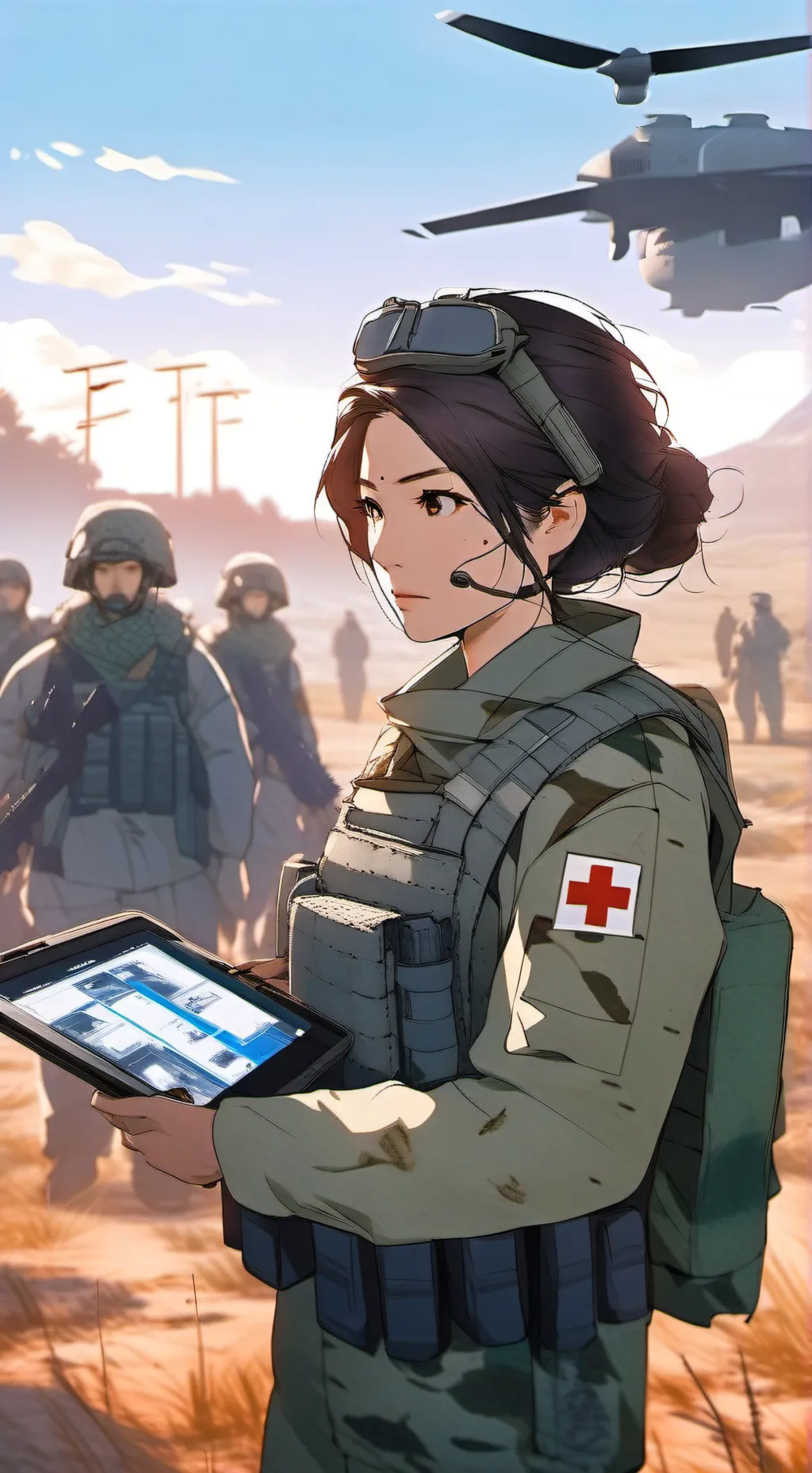 ai character: Akari Hishio background