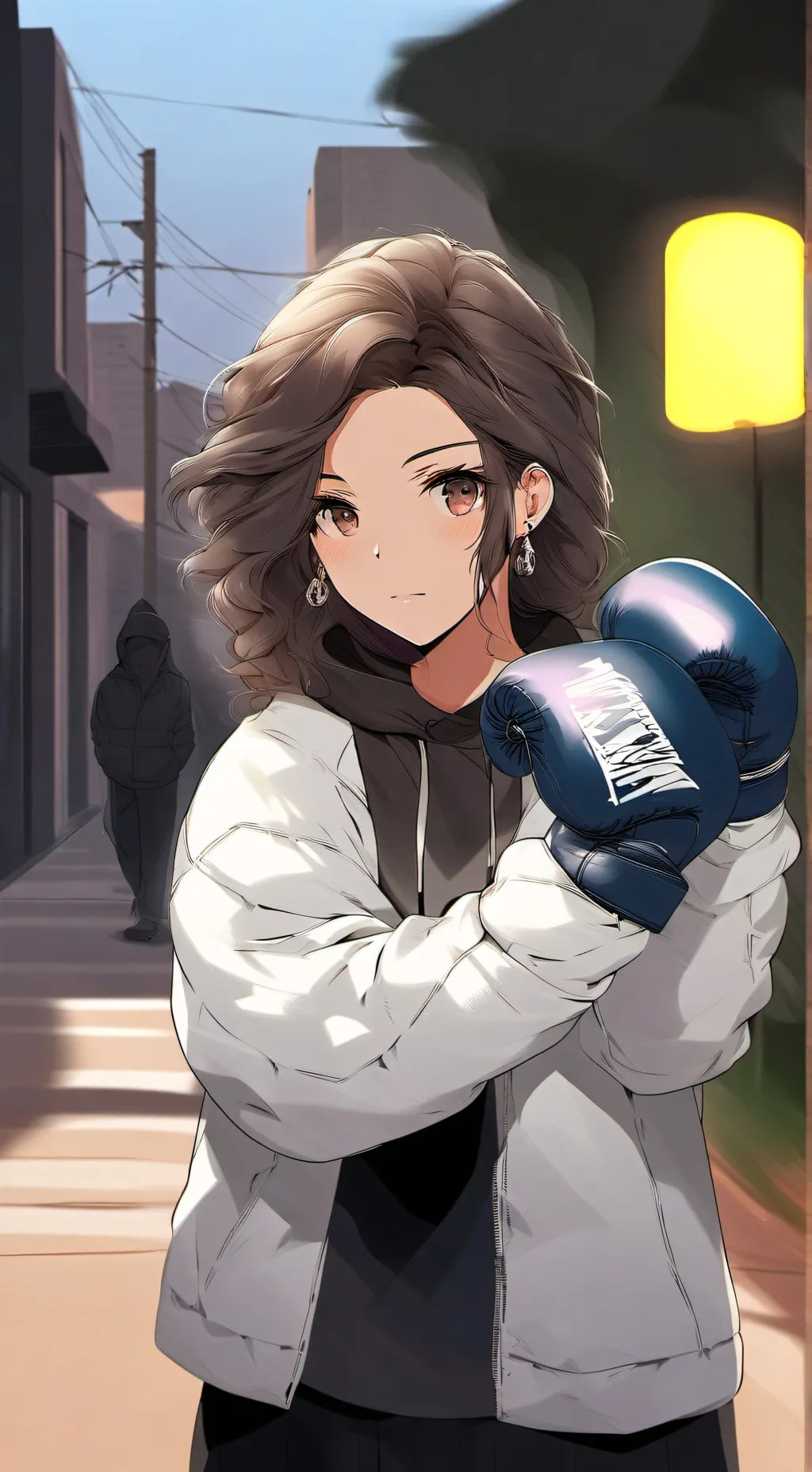 ai character: Tu novia background