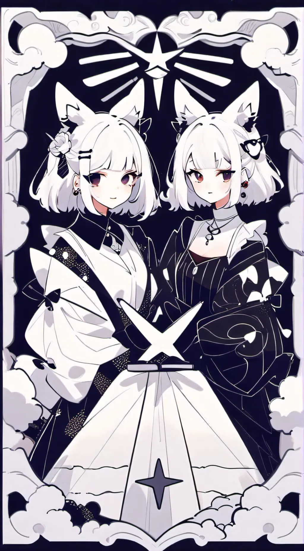 ai character: mitad gato background