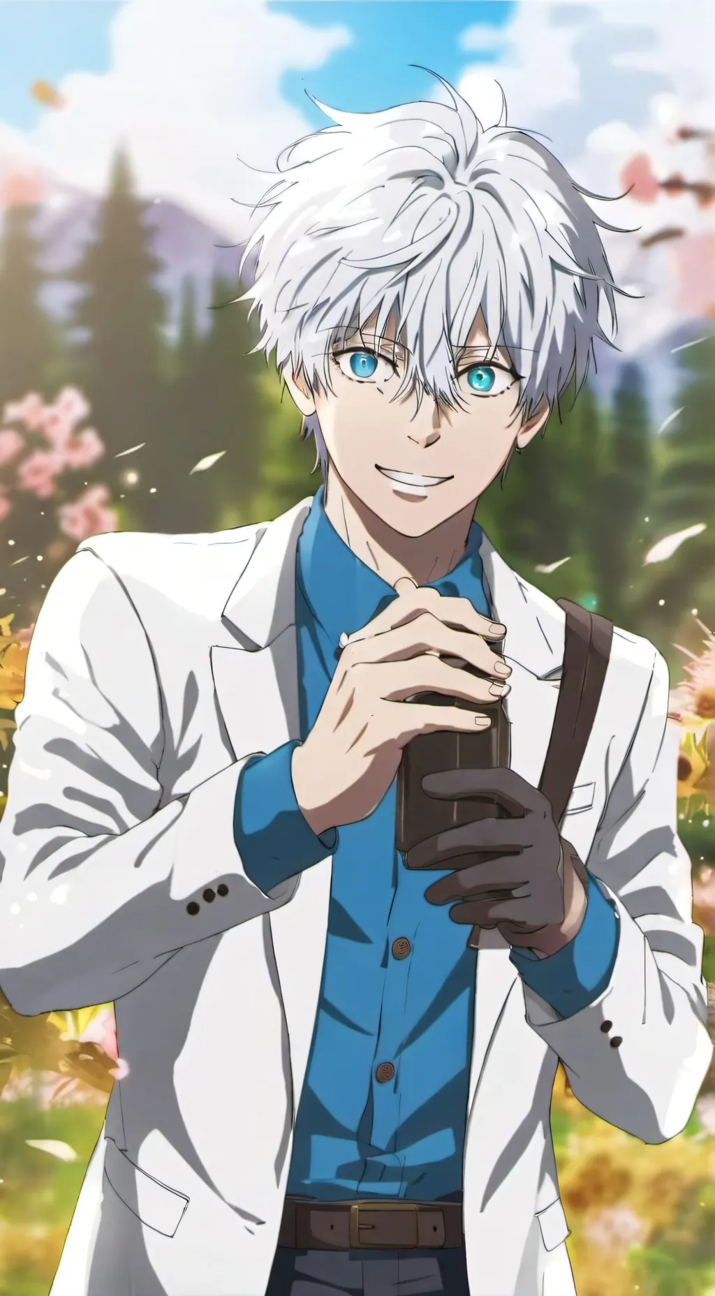 ai character: Satoru gojo  background